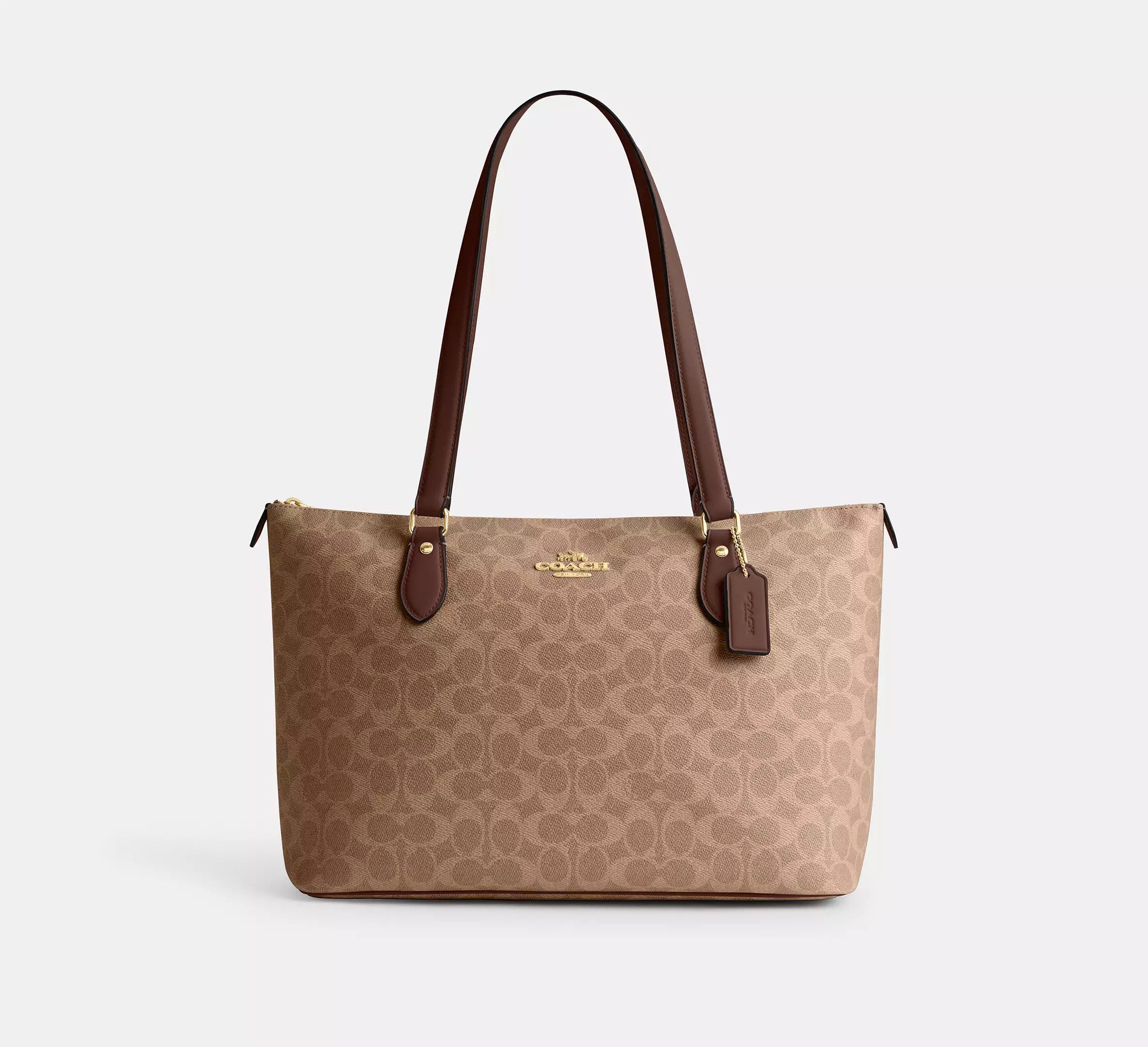 Coach Gallery Tote Bag In Signature Canvas CW381 Size ONE SIZE - 7 Thumbnail