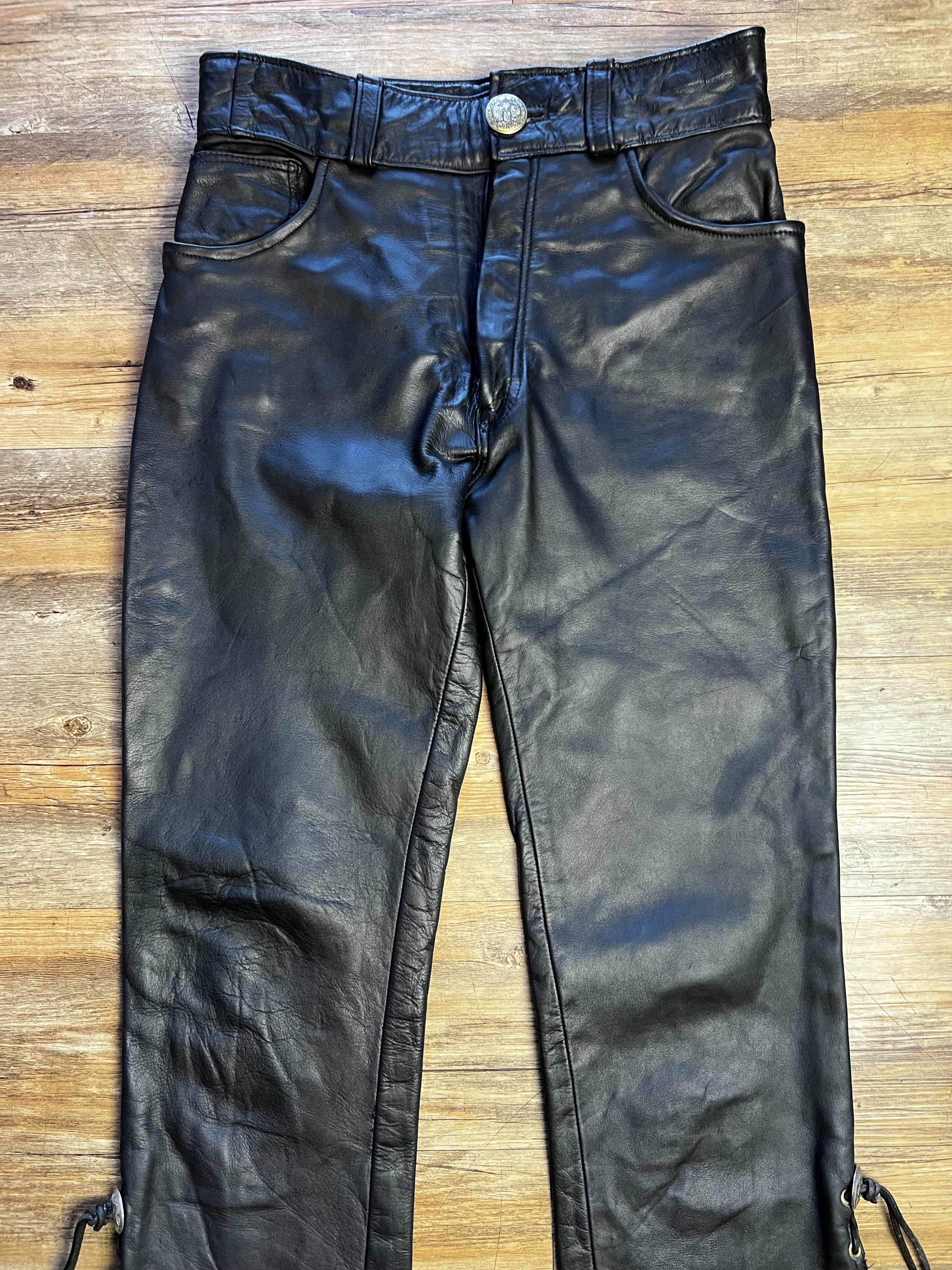 Vintage Vintage Black Leather Pants Size US 30 / EU 46 - 3 Thumbnail