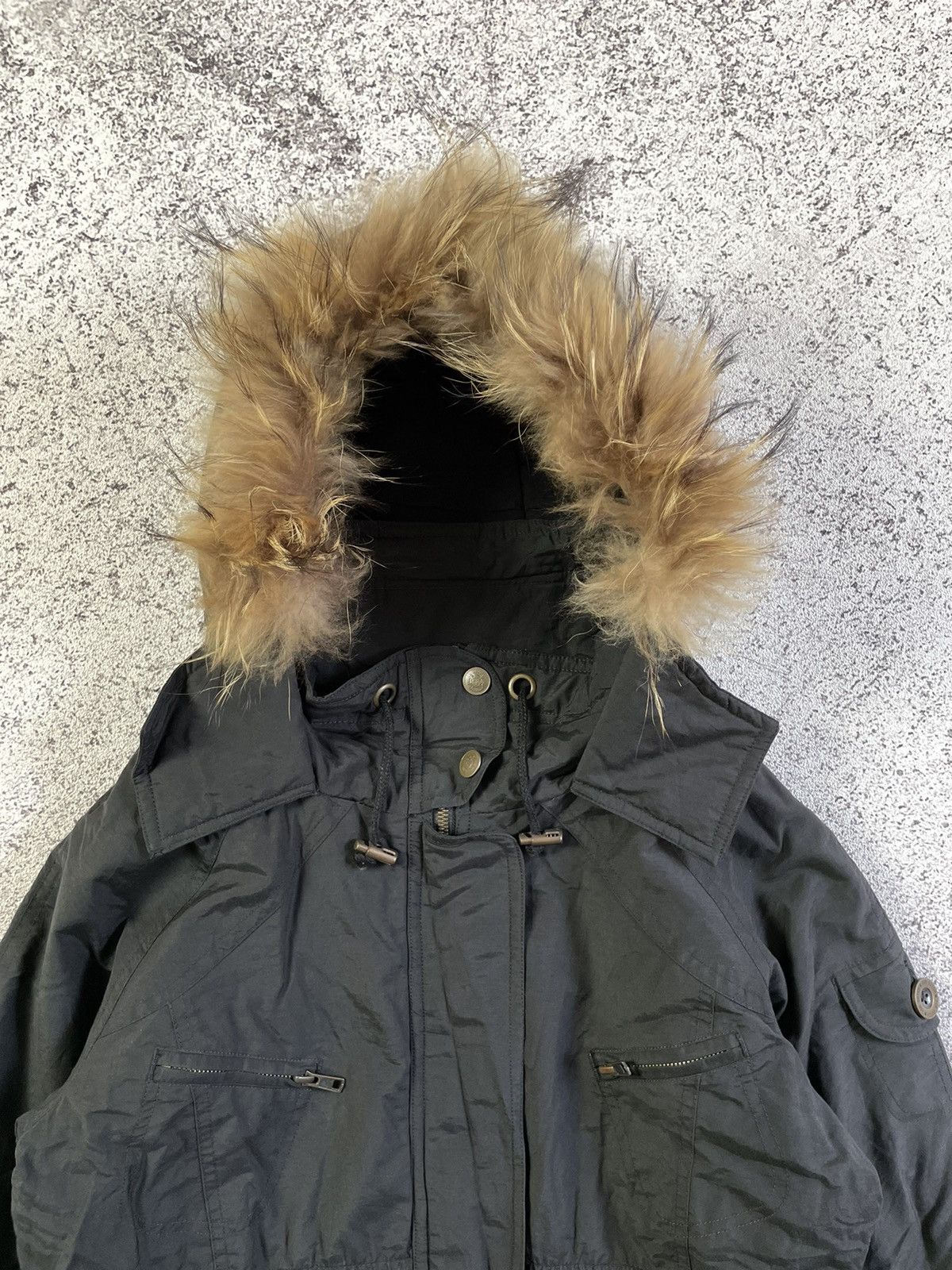2000s Von Dutch - Fur Hoodie Jacket Vkei Style