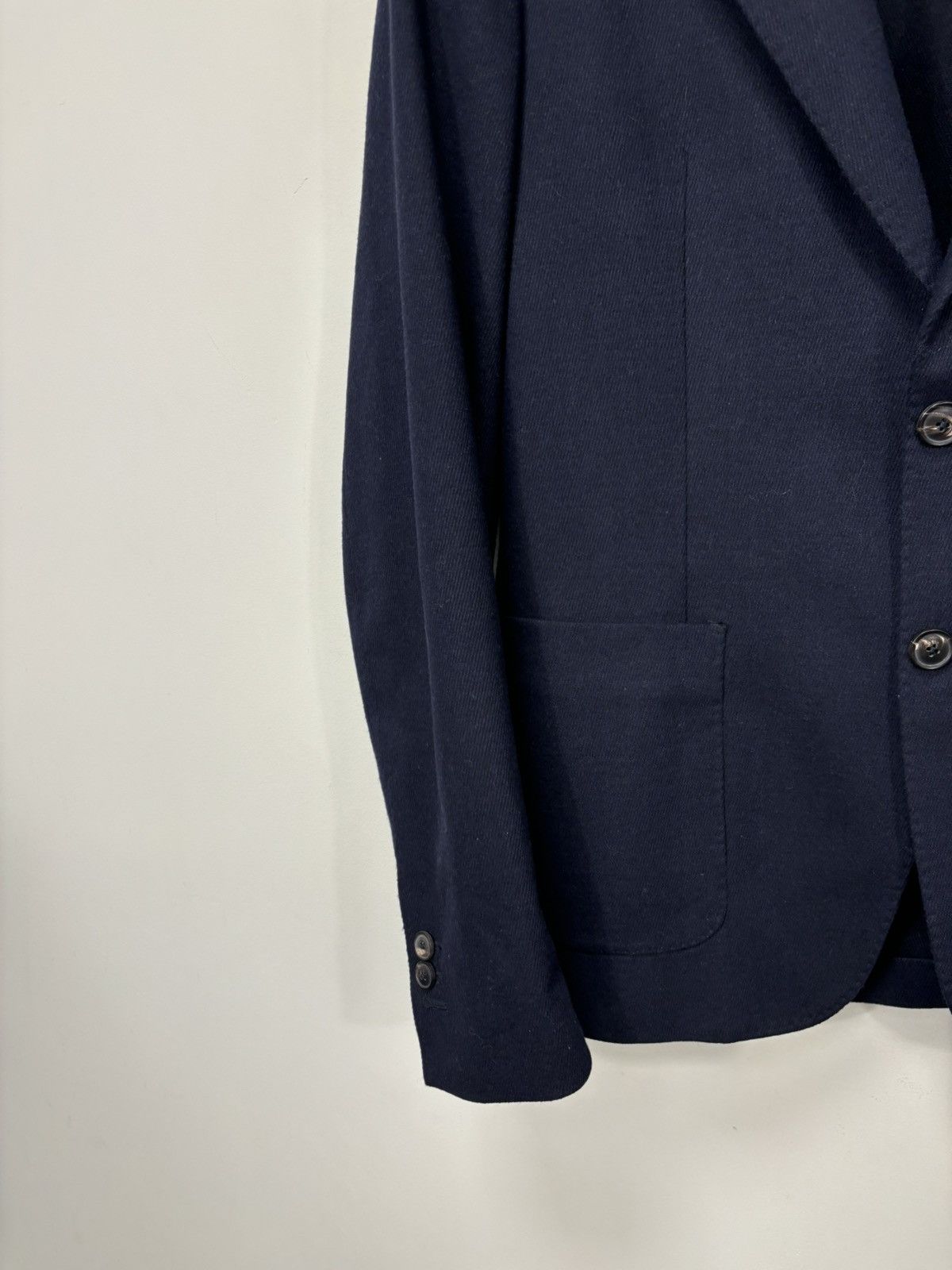 Grifoni Mauro Grifoni Men’s Navy Blue Wool Blend Blazer Jacket Size 40R - 6 Thumbnail