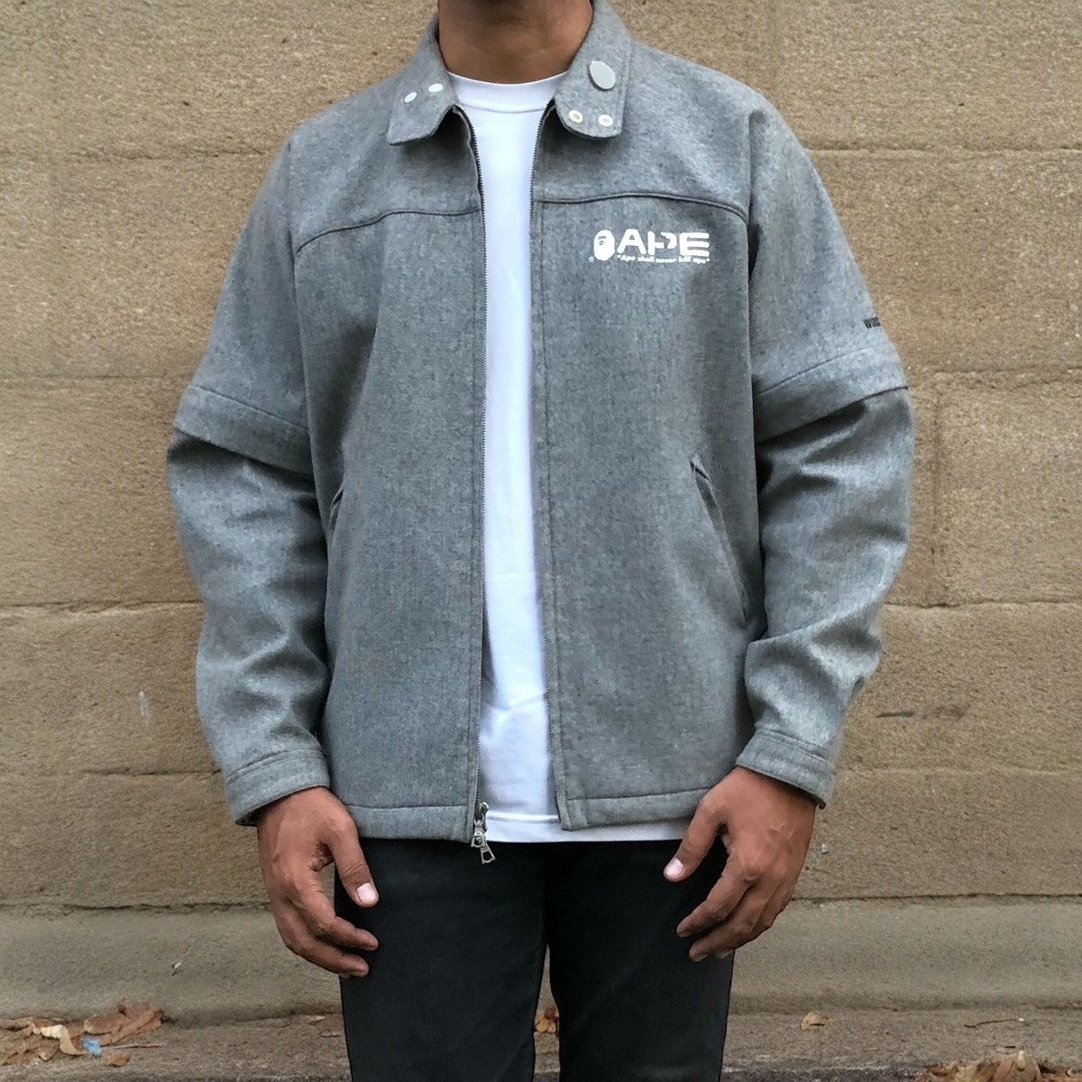 Bape Bape Nigo Gore Windstopper Swing Top Drizzler Wool Jacket Size US M / EU 48-50 / 2 - 5 Thumbnail