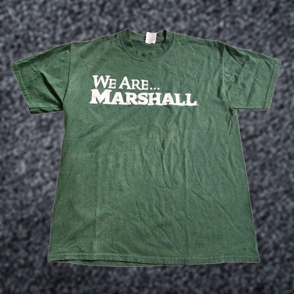 Jerzees VINTAGE Mens L We Are Marshall Thundering Herd T Shirt Shirt Size US L / EU 52-54 / 3 - 1 Thumbnail
