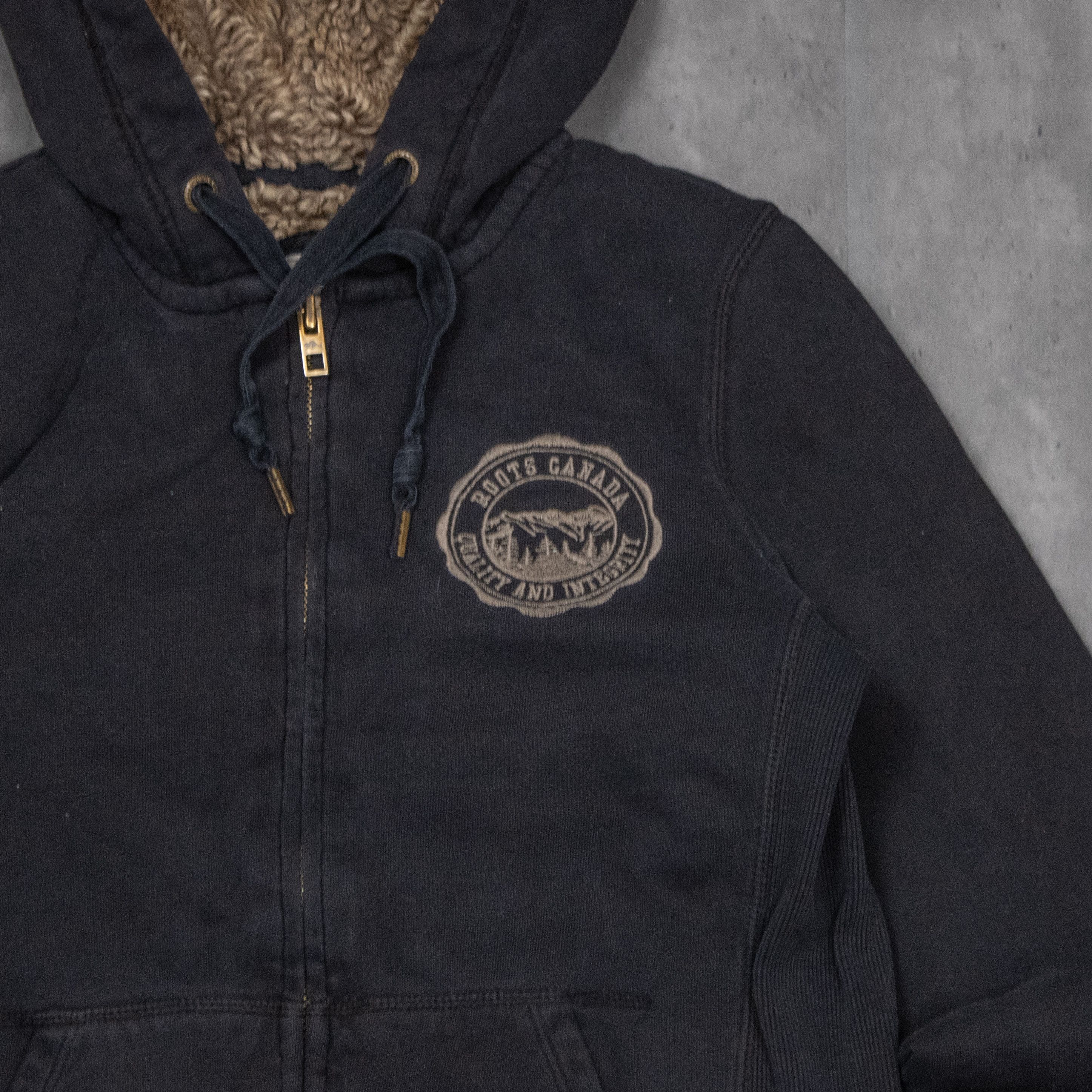 Roots Y2K 2000's 00's Root's Sasquatch Black Zip Hoodie Sweater Size US XS / EU 42 / 0 - 5 Thumbnail