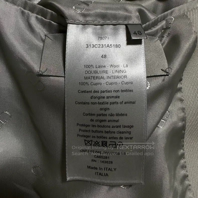 Dior Dior Glacier Silver Woollen Suit Size 48R - 5 Thumbnail
