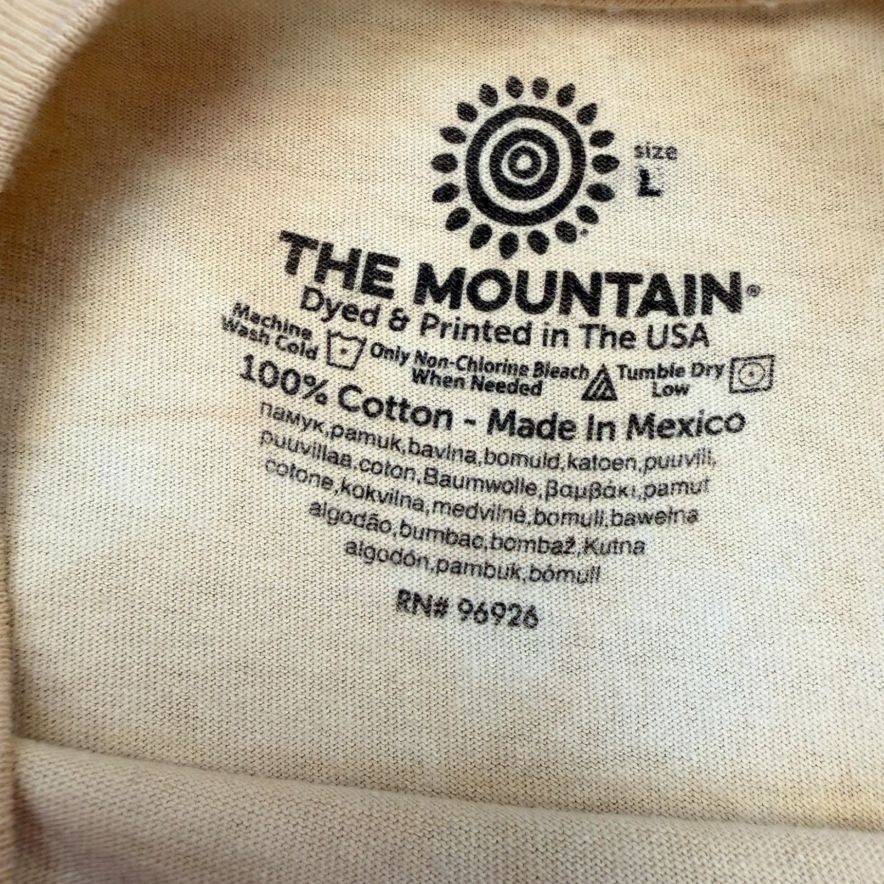 The Mountain The Mountain Shirt Mens Large Yellow Giant Cat Ship Graphic Nautical Fantasy Tee Size US L / EU 52-54 / 3 - 7 Thumbnail