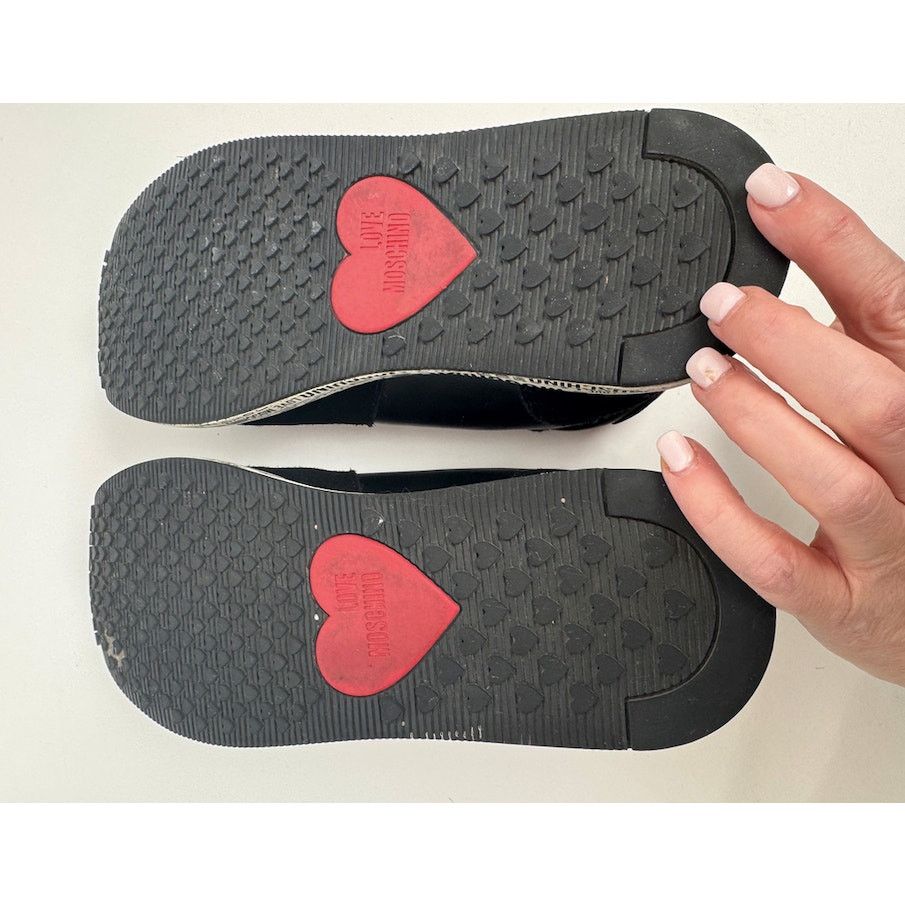 Moschino Love Moschino Heart Patch Platform Sneakers Black Size 8 Size US 8 / IT 38 - 6 Thumbnail