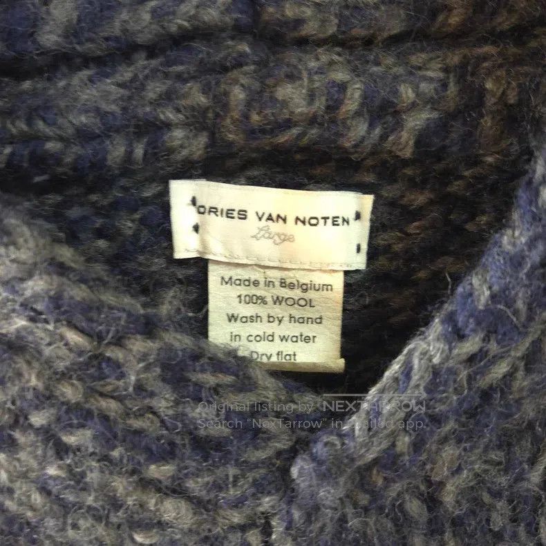 Dries Van Noten Wool V-neck Knit Sweater
