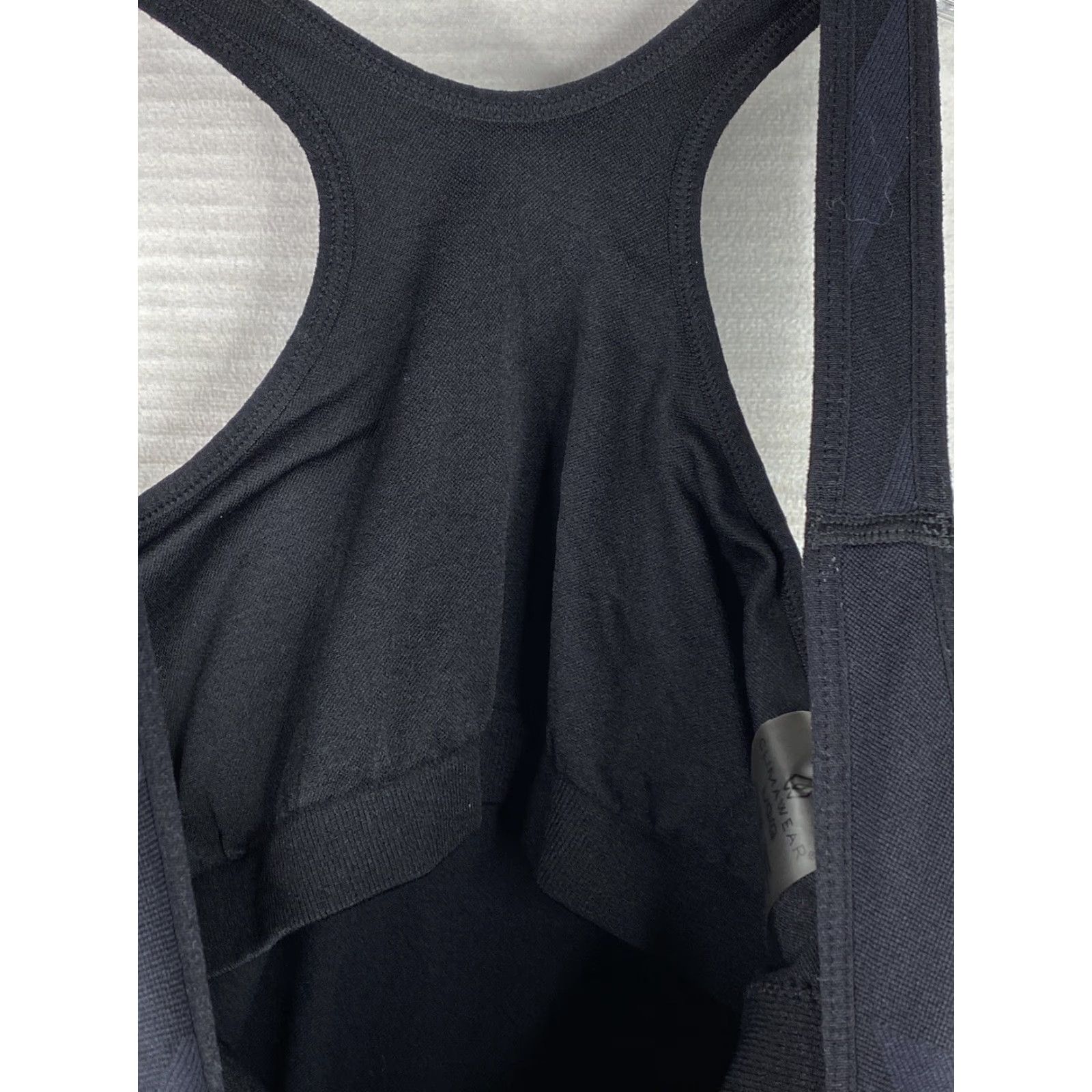 Vintage Climawear Tank Top Womens L Black Workout Yoga Seamless Racerback Stretch Gym Shirt Size L / US 10 / IT 46 - 6 Thumbnail