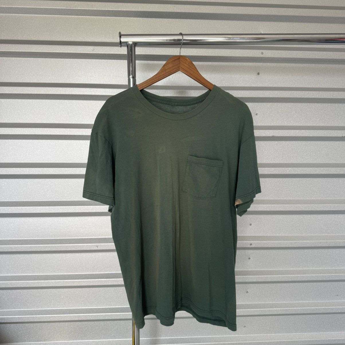 Vintage Faded Green Pocket Tee Size US L / EU 52-54 / 3 - 1 Thumbnail
