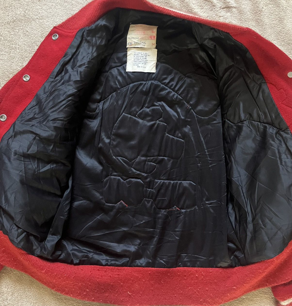 Delong Varsity Jacket DeLONG 1985 Made in USA Size US S / EU 44-46 / 1 - 5 Thumbnail