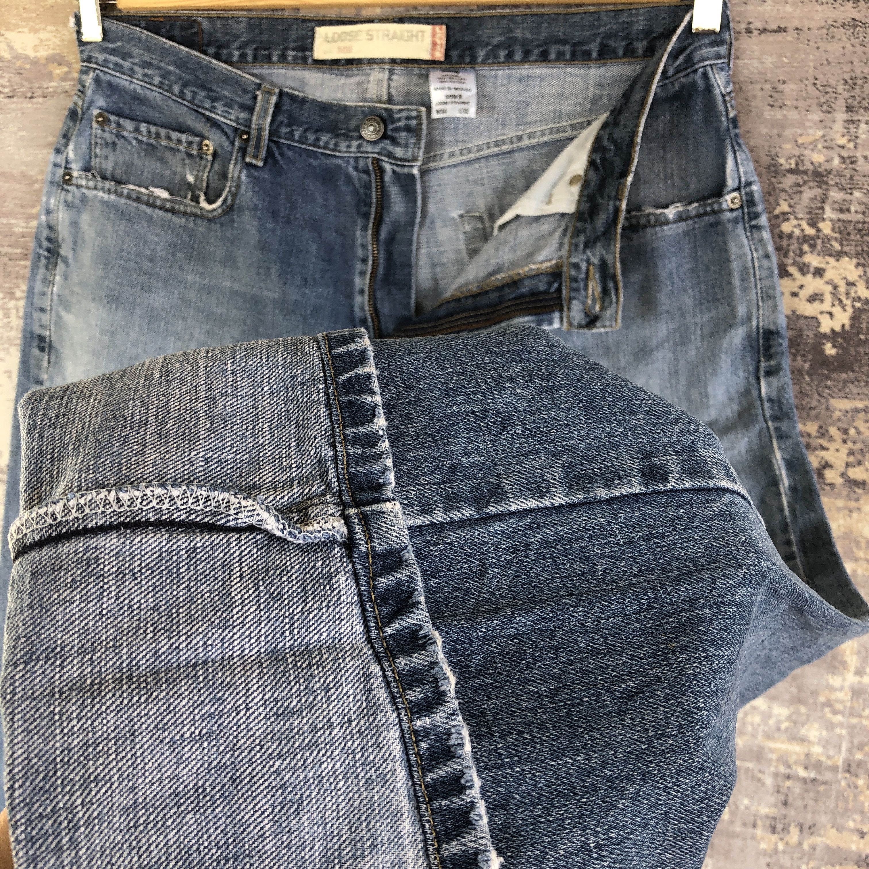 Levi's Vintage Levis 569 Faded Baggy Jeans Levi's Distressed Denim Size US 36 / EU 52 - 8 Thumbnail