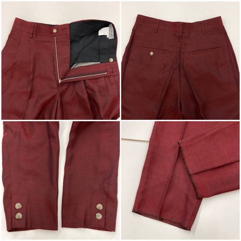 Yohji Yamamoto Yohji Yamamoto Yohji Yamamoto 90s Burgundy Suit Set Size US M / EU 48-50 / 2 - 8 Thumbnail