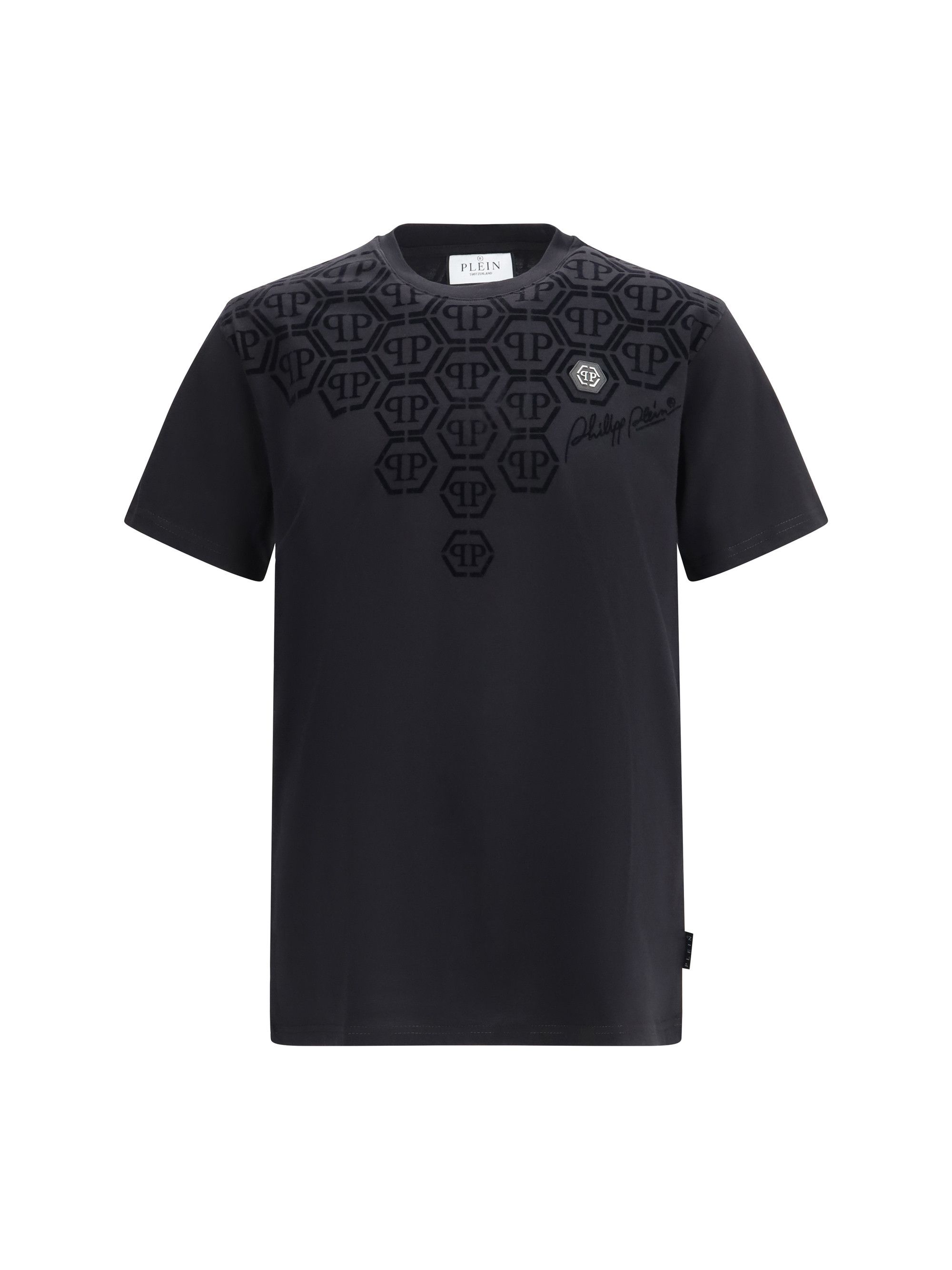 Philipp Plein Round neck degradé Monogram T-shirt in cotton Size US M / EU 48-50 / 2 - 1 Thumbnail