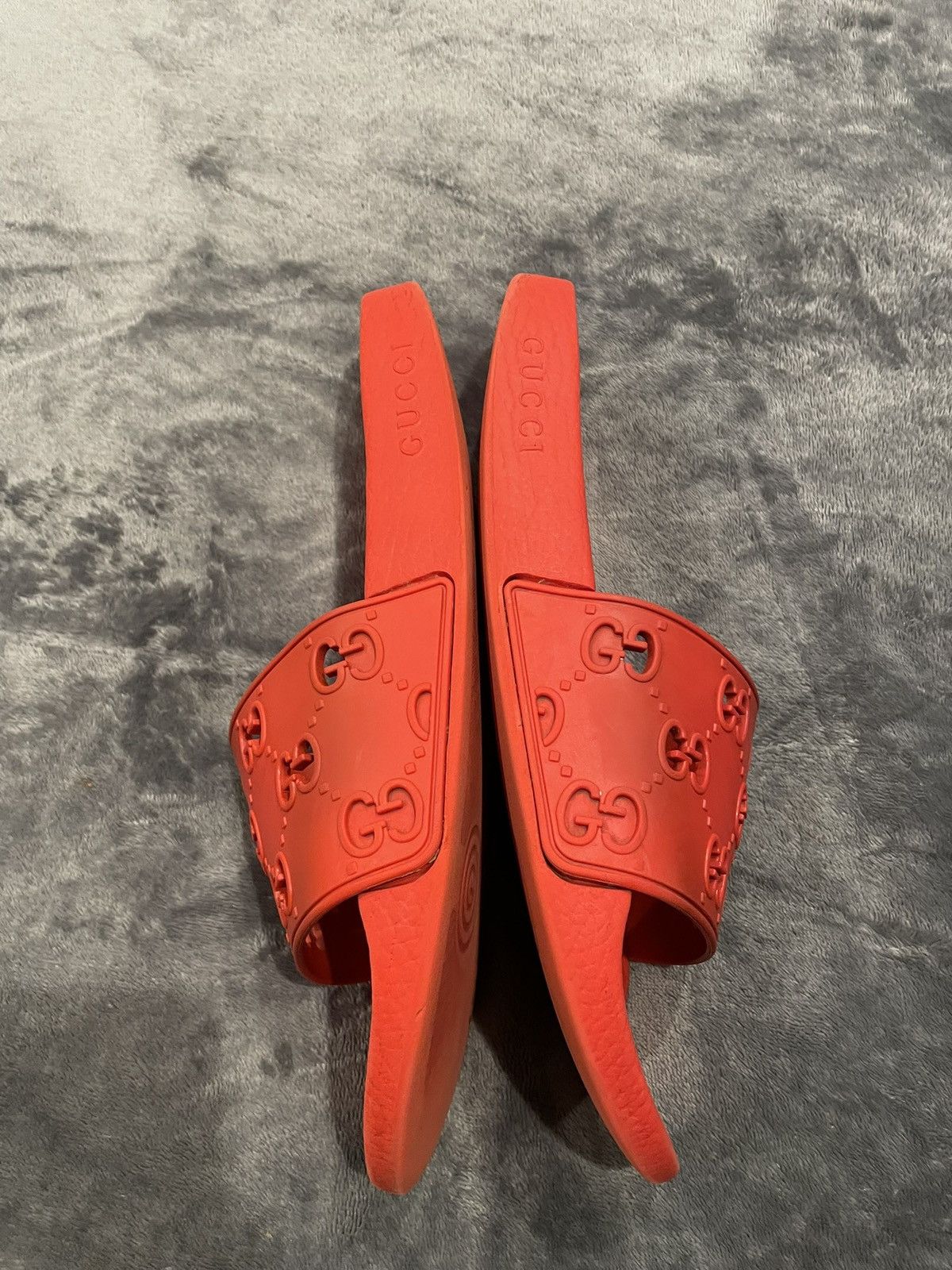 Gucci Gucci Mens Slide Red Sz :9.5 Size US 9.5 / EU 42-43 - 3 Thumbnail