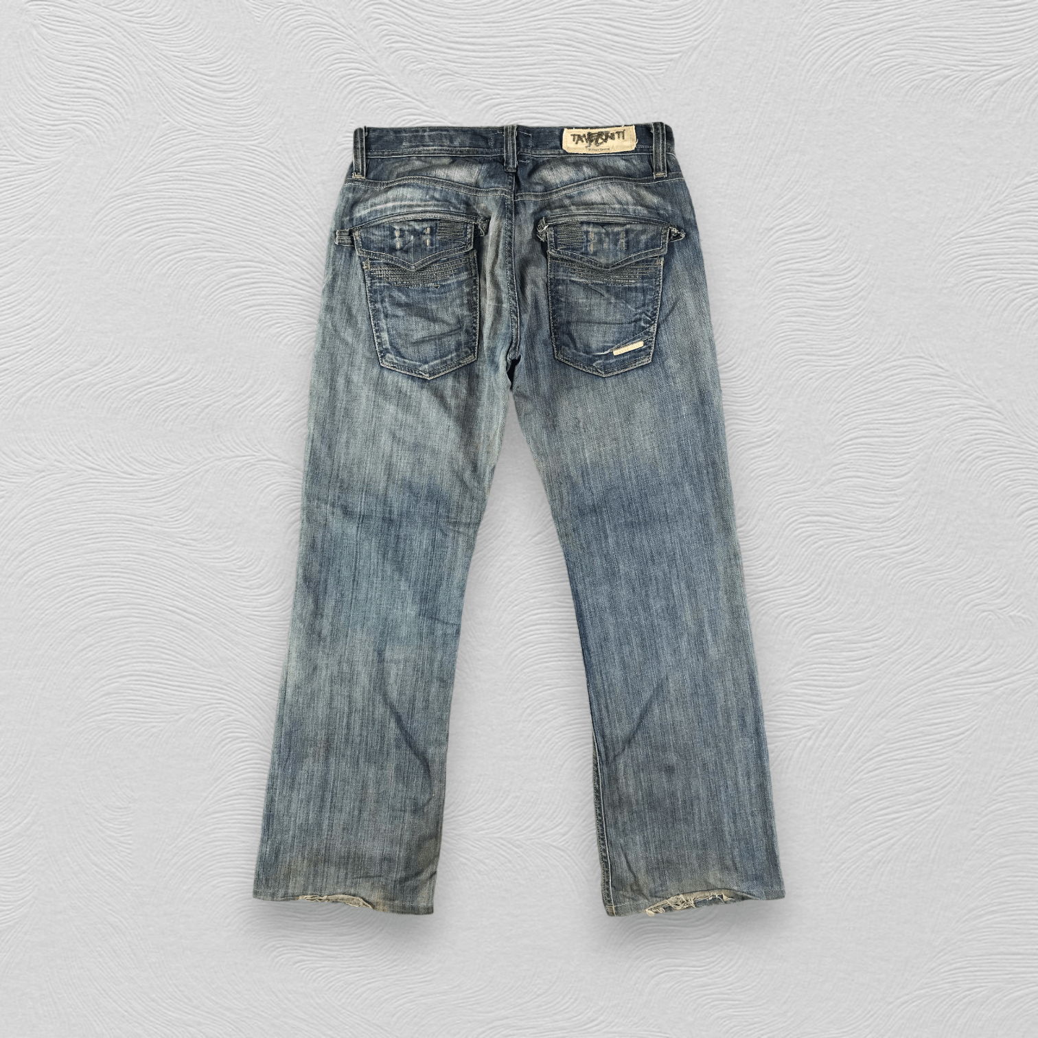 Taverniti Rod 19 Taverniti Jeans Faded Blue Denim KJ1908 Size US 33 - 2 Thumbnail