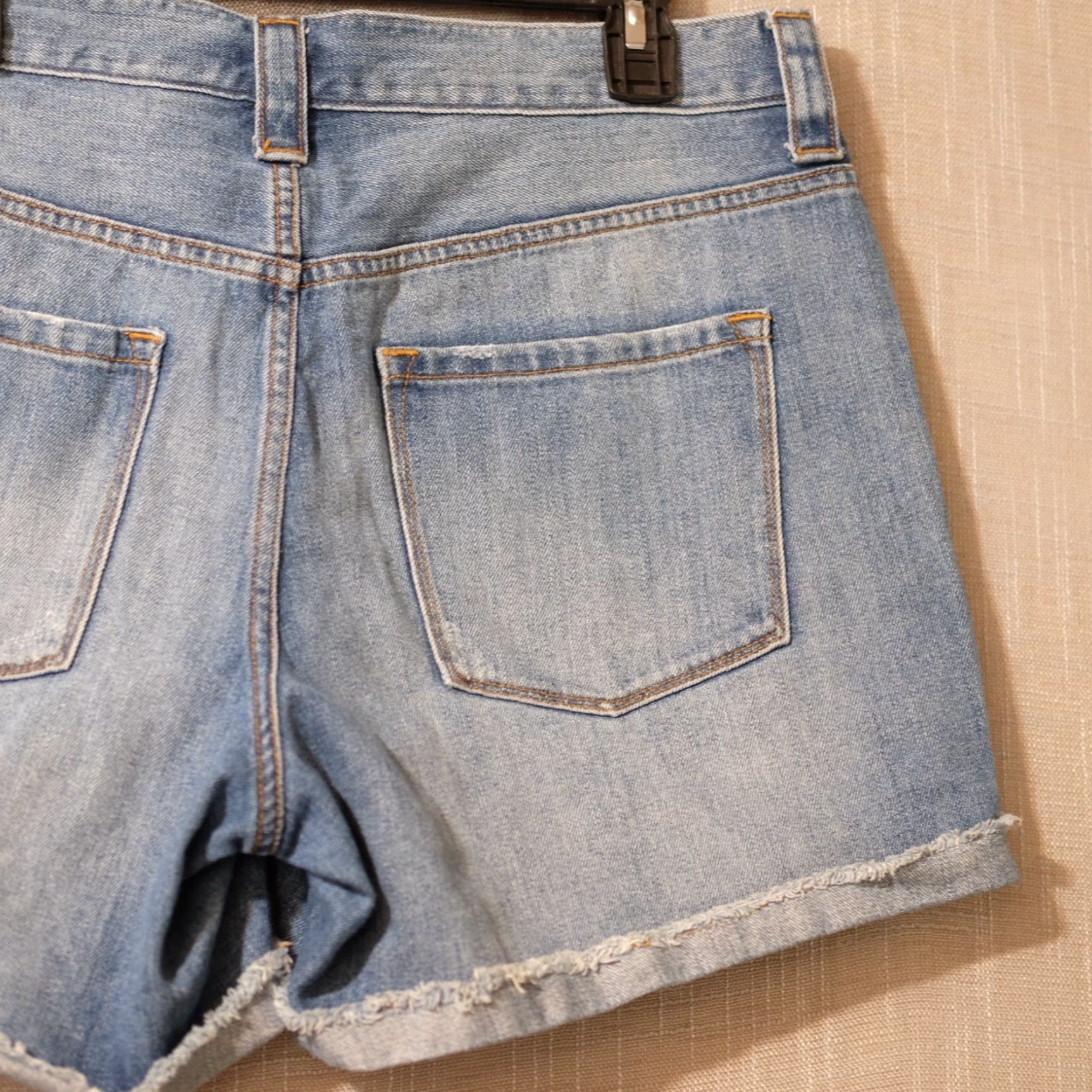 J.Crew J. Crew Blue Jean Shorts Distressed Raw Hem 100% Cotton Women's 31 #H52-35 Size 24" / US 00 / IT 34 - 7 Thumbnail