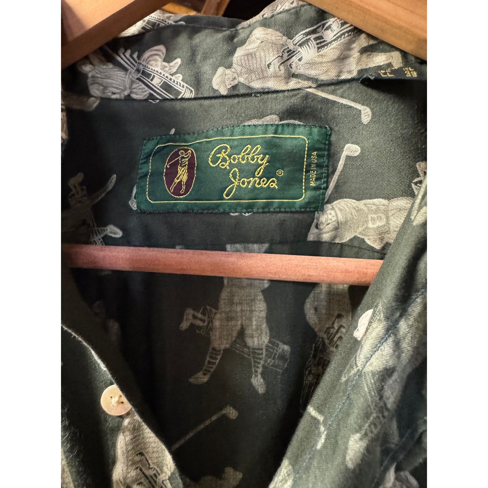 Bobby Jones Vintage Bobby Jones Golf Shirt | All-Over Golfer Print | M Size US M / EU 48-50 / 2 - 3 Thumbnail