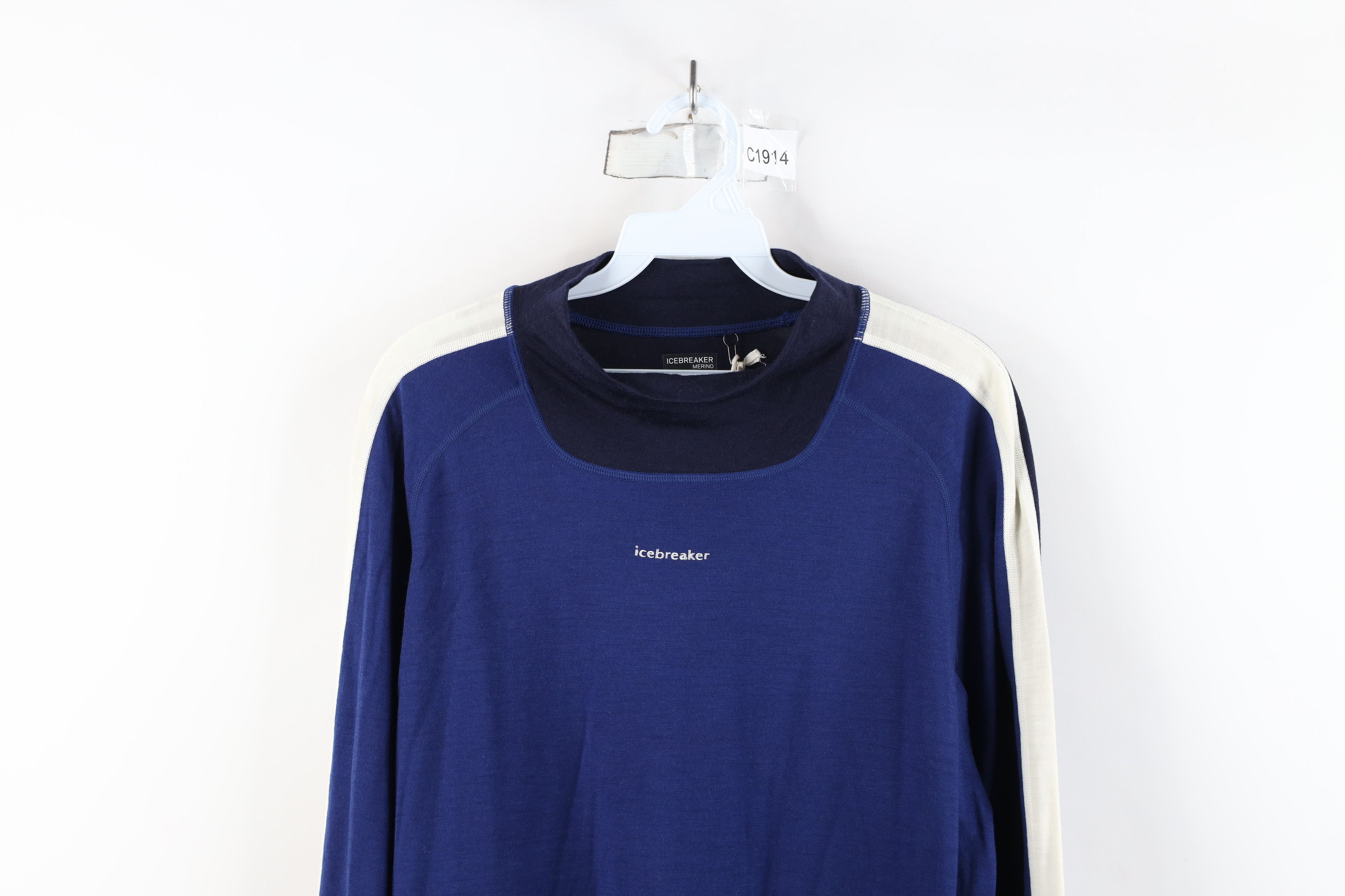 Icebreaker × Vintage New Icebreaker Wool Sonebula Long Sleeve Crewneck Shirt Blue Size US XL / EU 56 / 4 - 2 Thumbnail