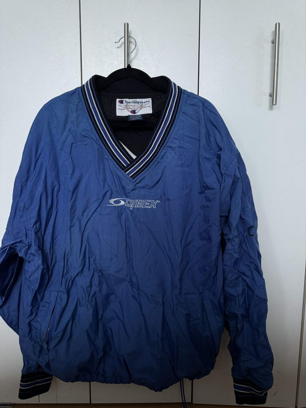 Champion Champion vintage blue windbreaker Size US XL / EU 56 / 4 - 1 Thumbnail