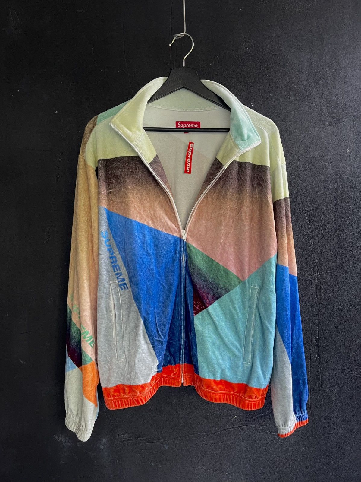 Supreme Supreme Geo Velour Track Jacket Multicolor Size US M / EU 48-50 / 2 - 2 Thumbnail