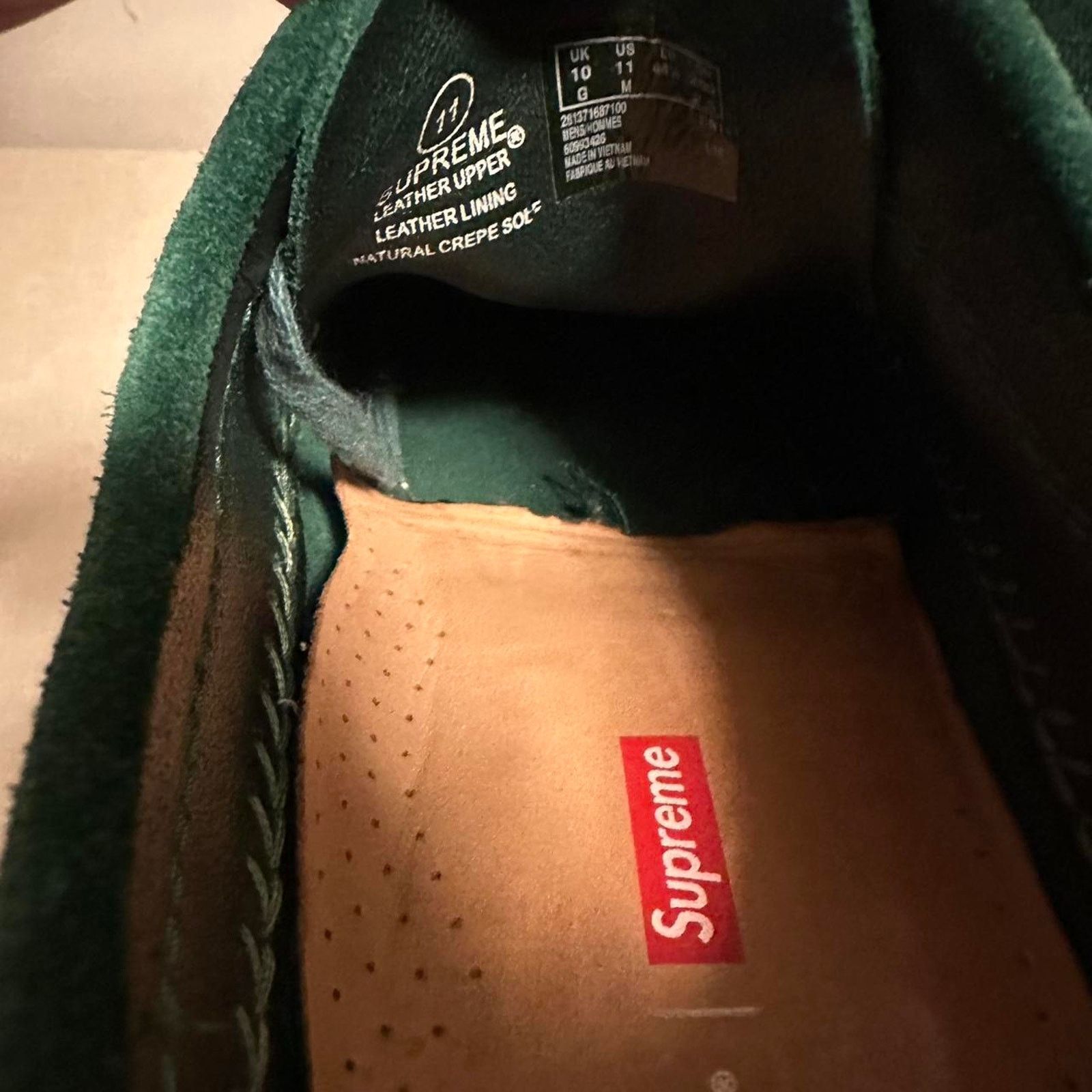 Supreme 🍀 2018 Supreme x Clarks Weaver “Green” 11M Size US 11 / EU 44 - 7 Thumbnail