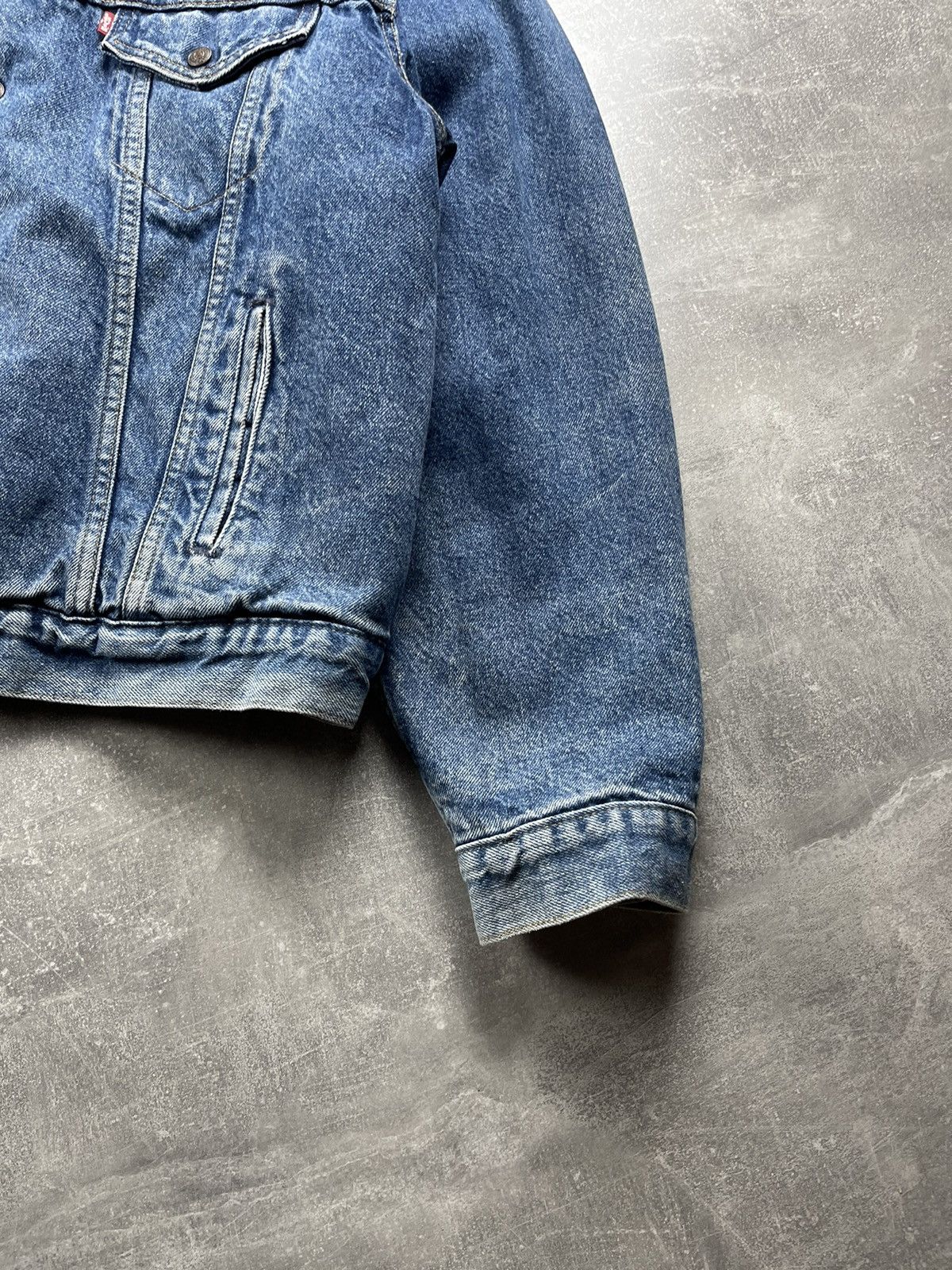 Levi's Levi’s Vintage USA Made Sherpa Trucker Denim Jacket Blue Size US L / EU 52-54 / 3 - 4 Thumbnail