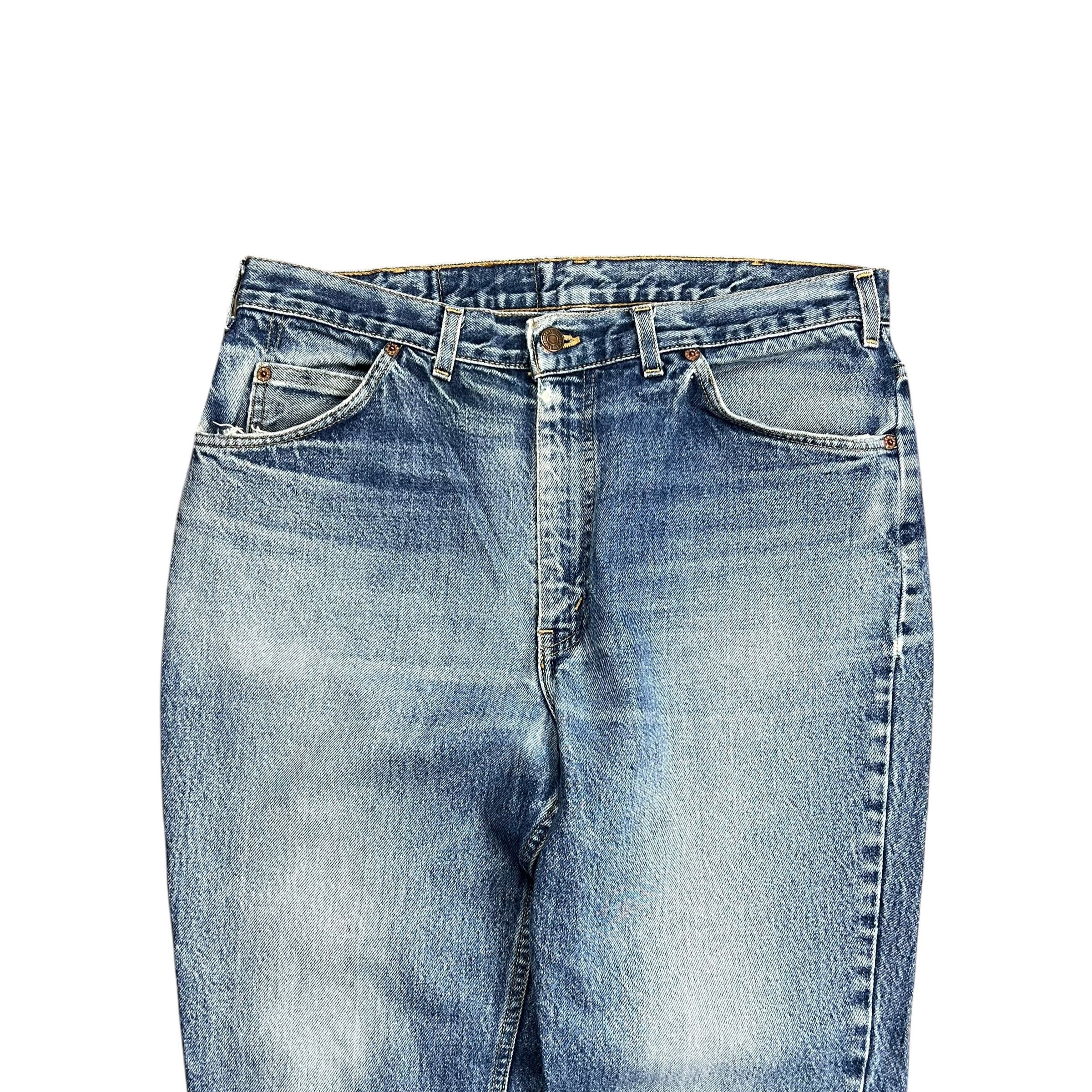 Levi's Vintage Clothing Levi's Faded Orange Tab Blue Jeans - 34" Size US 34 / EU 50 - 2 Thumbnail