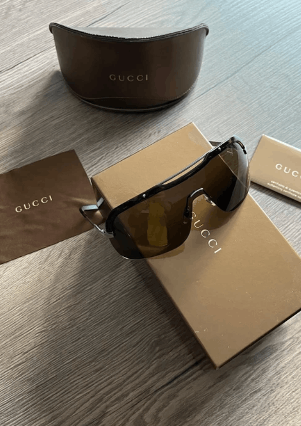 Gucci GUCCI Sunglasses GG1859 Wrap Shield Sport Mask GG Vintage Size ONE SIZE - 7 Thumbnail