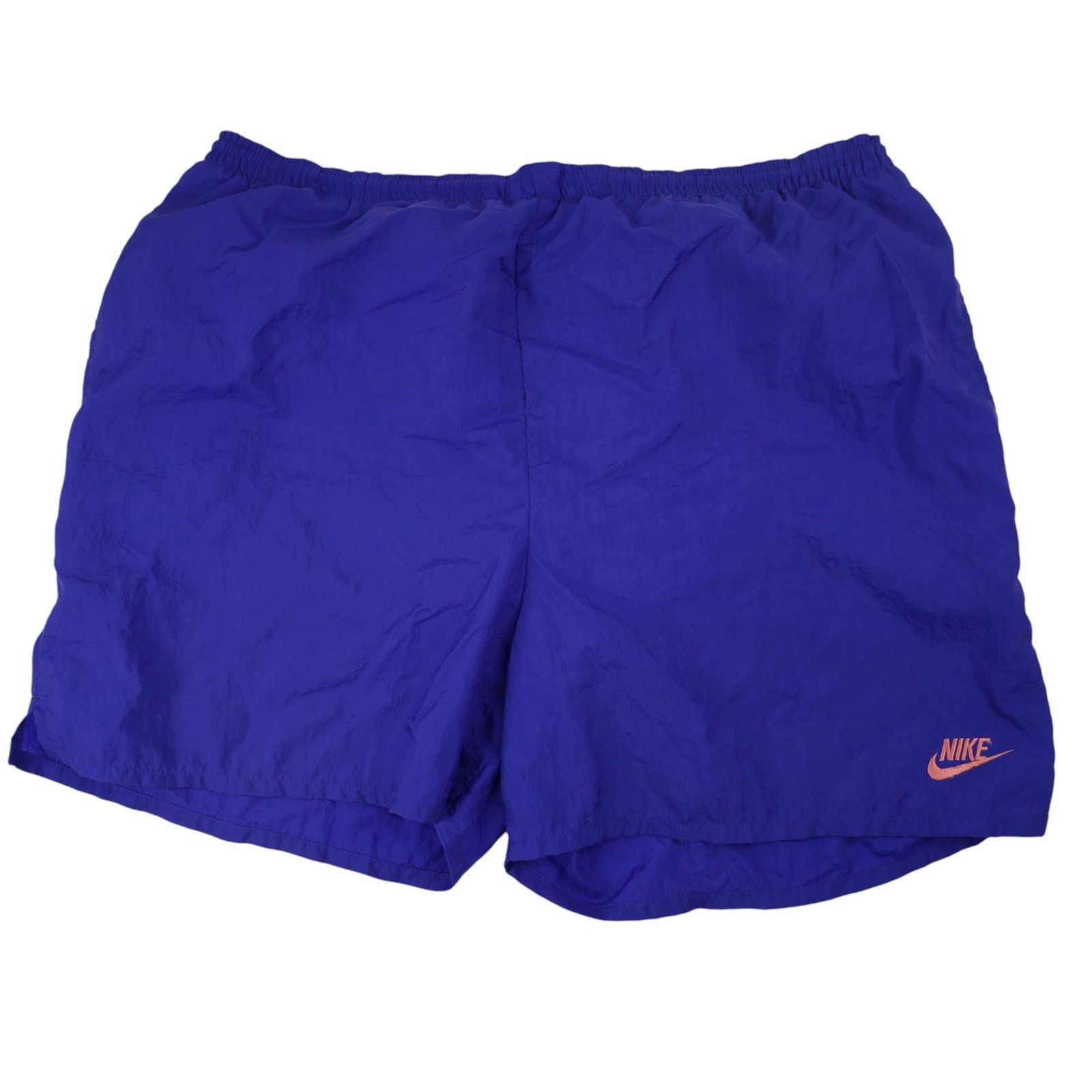 Nike × Vintage VTG 90s Nike Big Spellout Swim Trunks. Features 90s gray tag Size US 36 / EU 52 - 2 Thumbnail