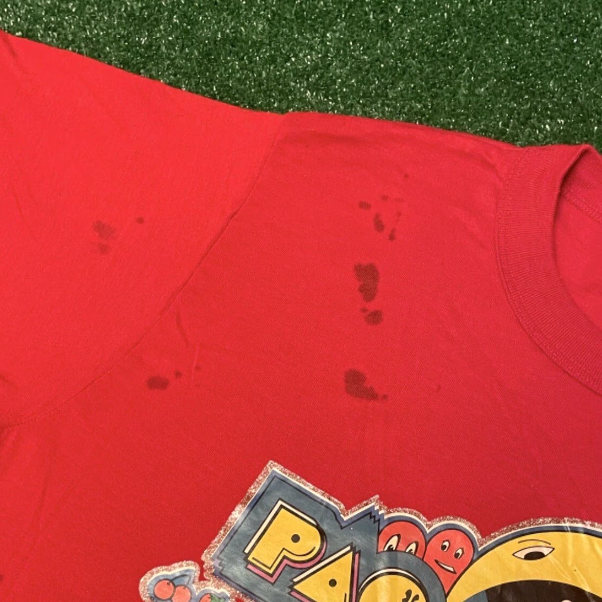 Vintage VINTAGE Pac Man Fanatic Midway Video Game Arcade VTG Shirt Mens Size L Red 80s 90s Cartoon Video Games Mens Shirt Size US L / EU 52-54 / 3 - 3 Thumbnail