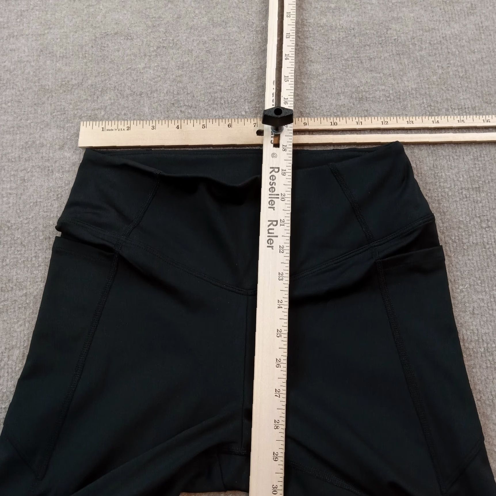 Pinko PINK Leggings Womens M Black Active Yoga Running Casual Stretch Love Size 32" / US 10 / IT 46 - 4 Thumbnail