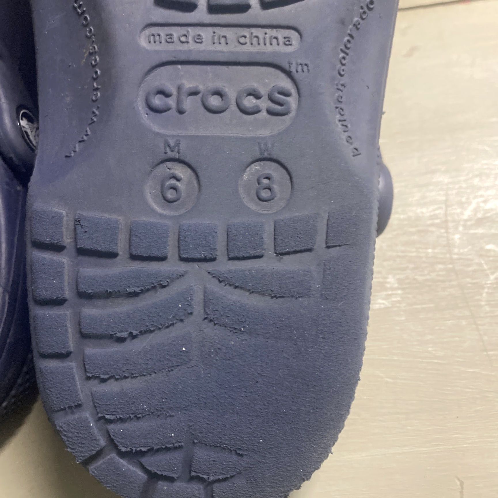 Crocs CROCS Sandal Unisex Adults Navy Blue Slip On Classic 6W / 8M Mens Womens Size 6 8 Shoes Size US 6 / IT 36 - 4 Thumbnail