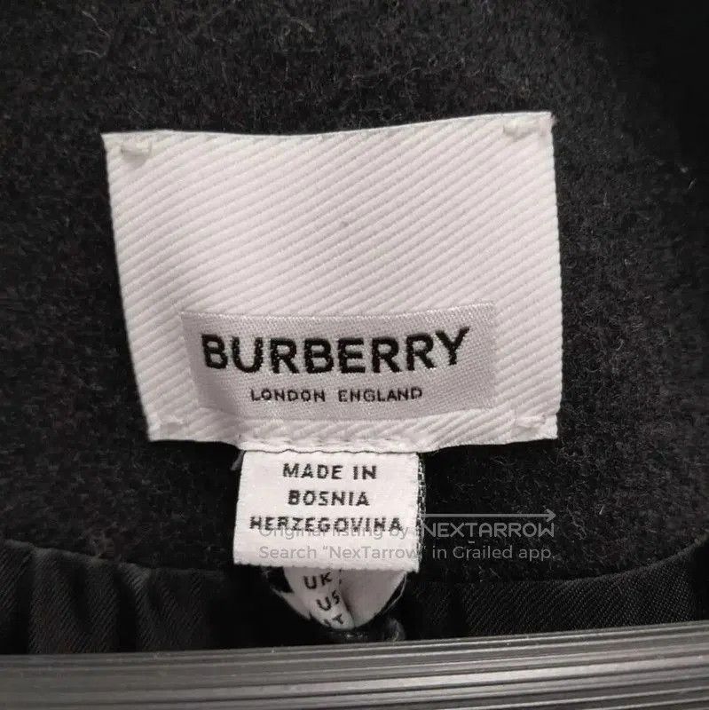 Burberry Burberry Black Wool Long Coat for Women. Size L / US 10 / IT 46 - 3 Thumbnail