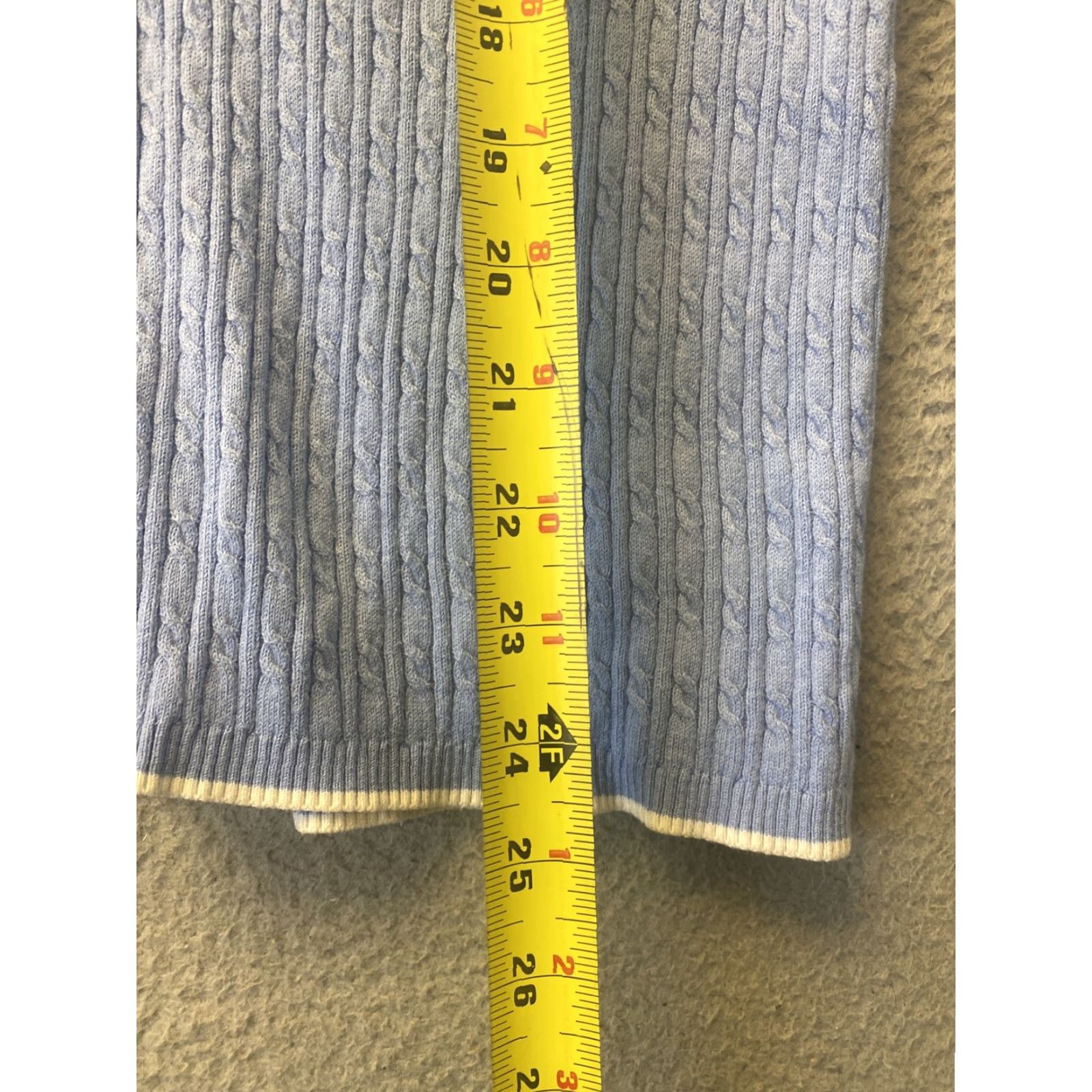 Brooks Brothers Brooks Brothers Women's Sweater Pullover V-Neck Long Sleeve Cashmere Cotton Nylon L Blue Casual Winter Size L / US 10 / IT 46 - 5 Thumbnail