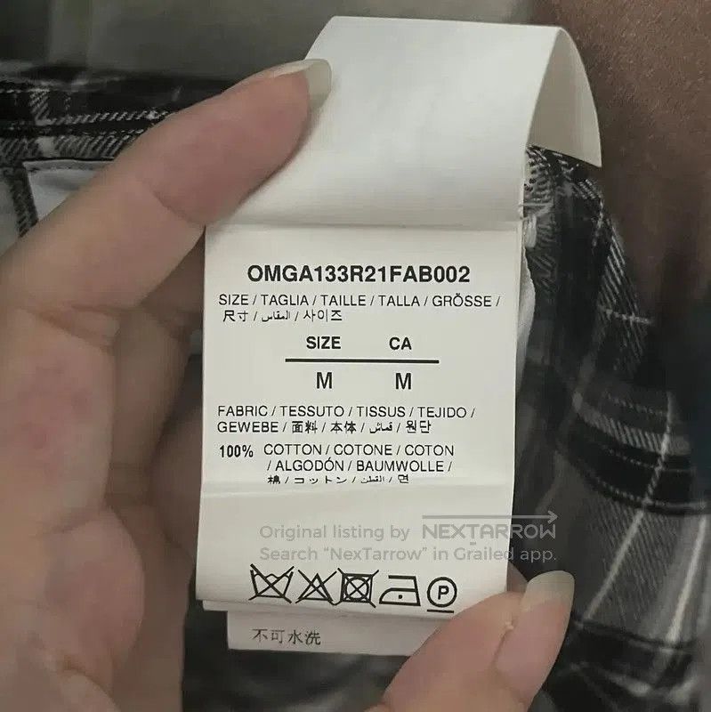 Off-White Off-White Black Checkered Long Sleeve Shirt . Size M / US 6-8 / IT 42-44 - 6 Thumbnail
