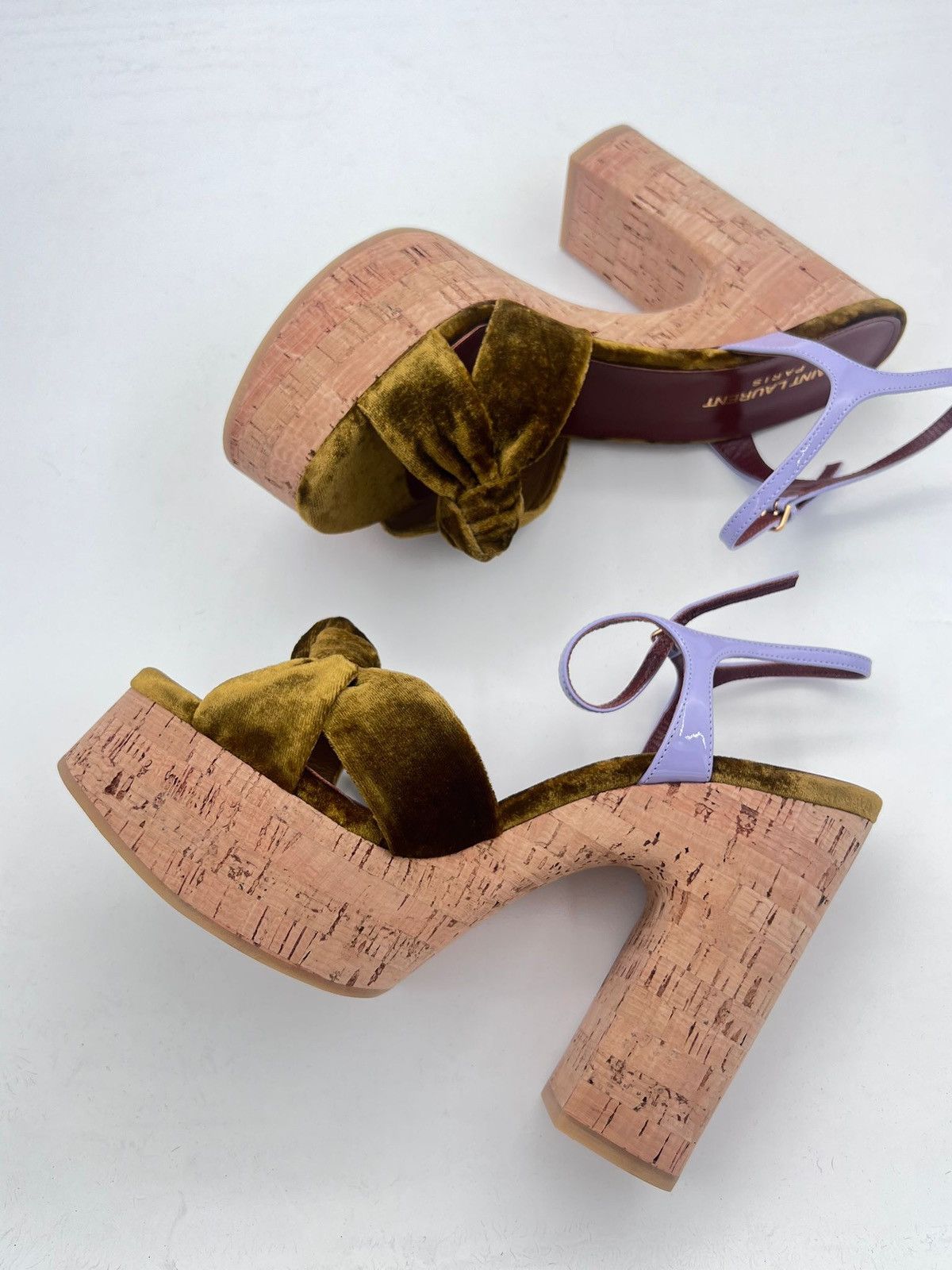 Saint Laurent Paris New Saint Laurent Bianca women cork platforms IT39/US 9/UK 6 Size US 9 / IT 39 - 2 Thumbnail