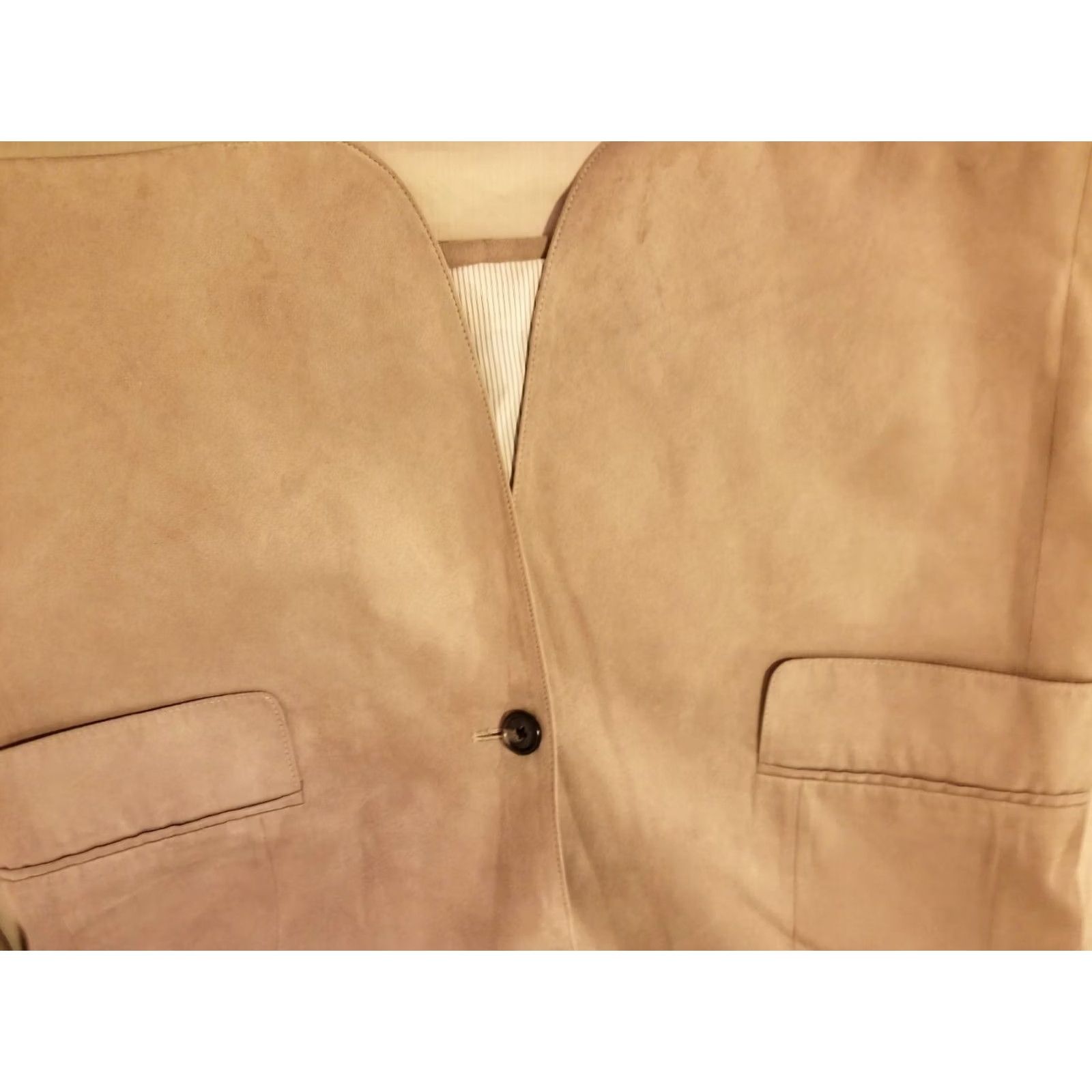 Jos. A. Bank Jos. A. Bank Jacket 40L Blazer Mens Khaki Beige 2 Piece Regular Size 40 Men Size 40R - 3 Thumbnail