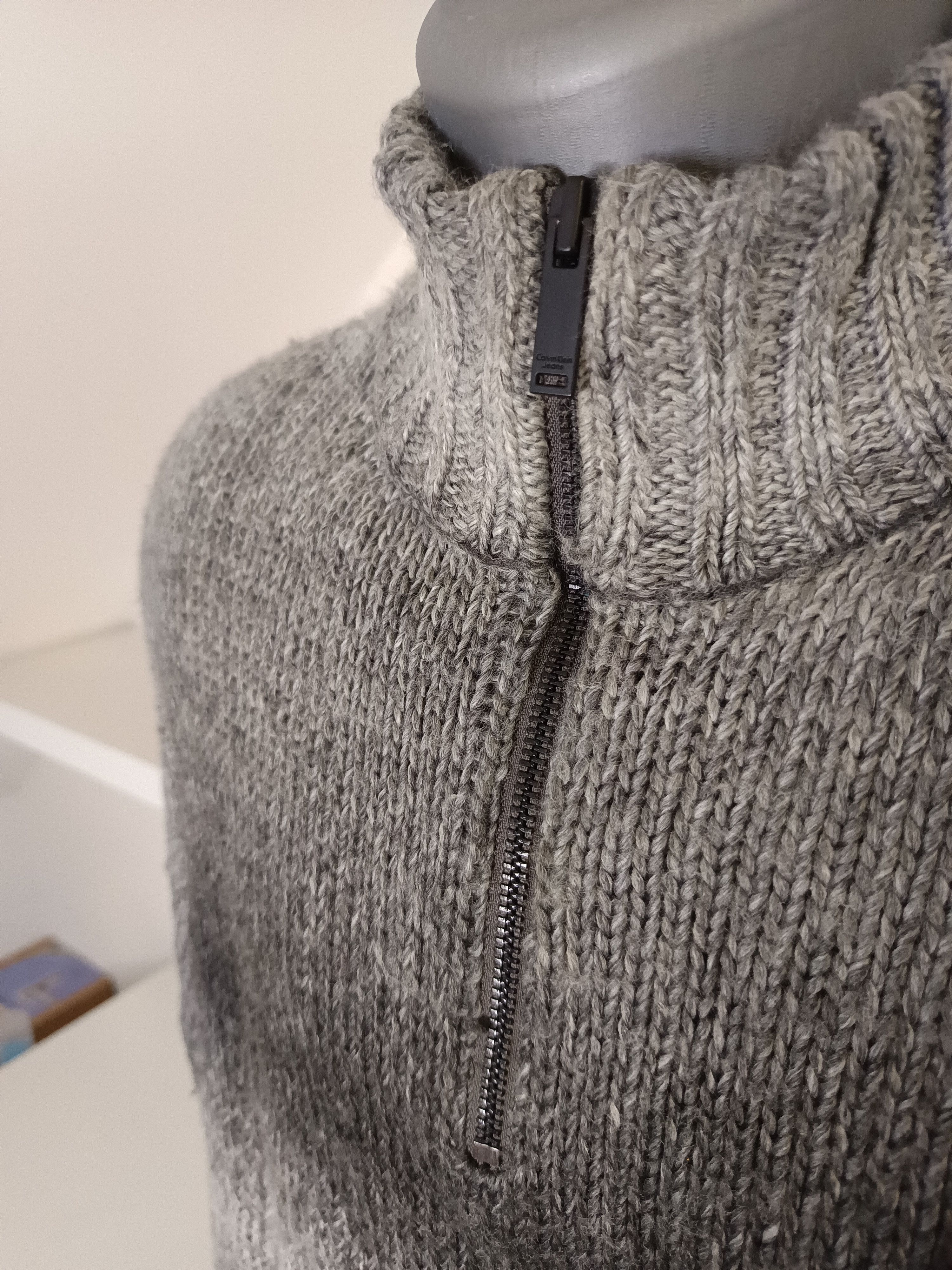 Calvin Klein Calvin Klein gray sweater Size US L / EU 52-54 / 3 - 3 Thumbnail