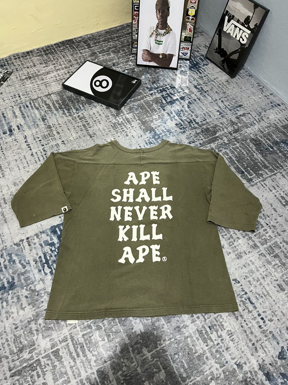 Bape Vintage 90s Bape 3q ape shall never kill ape Size US M / EU 48-50 / 2 - 4 Thumbnail