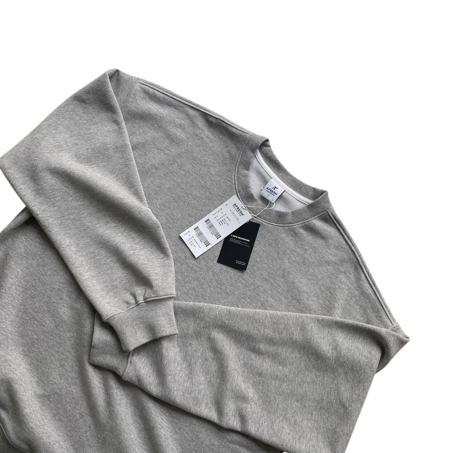 Japanese Brand Oversized blank sweatshirt with dropped shoulders Size US L / EU 52-54 / 3 - 7 Thumbnail