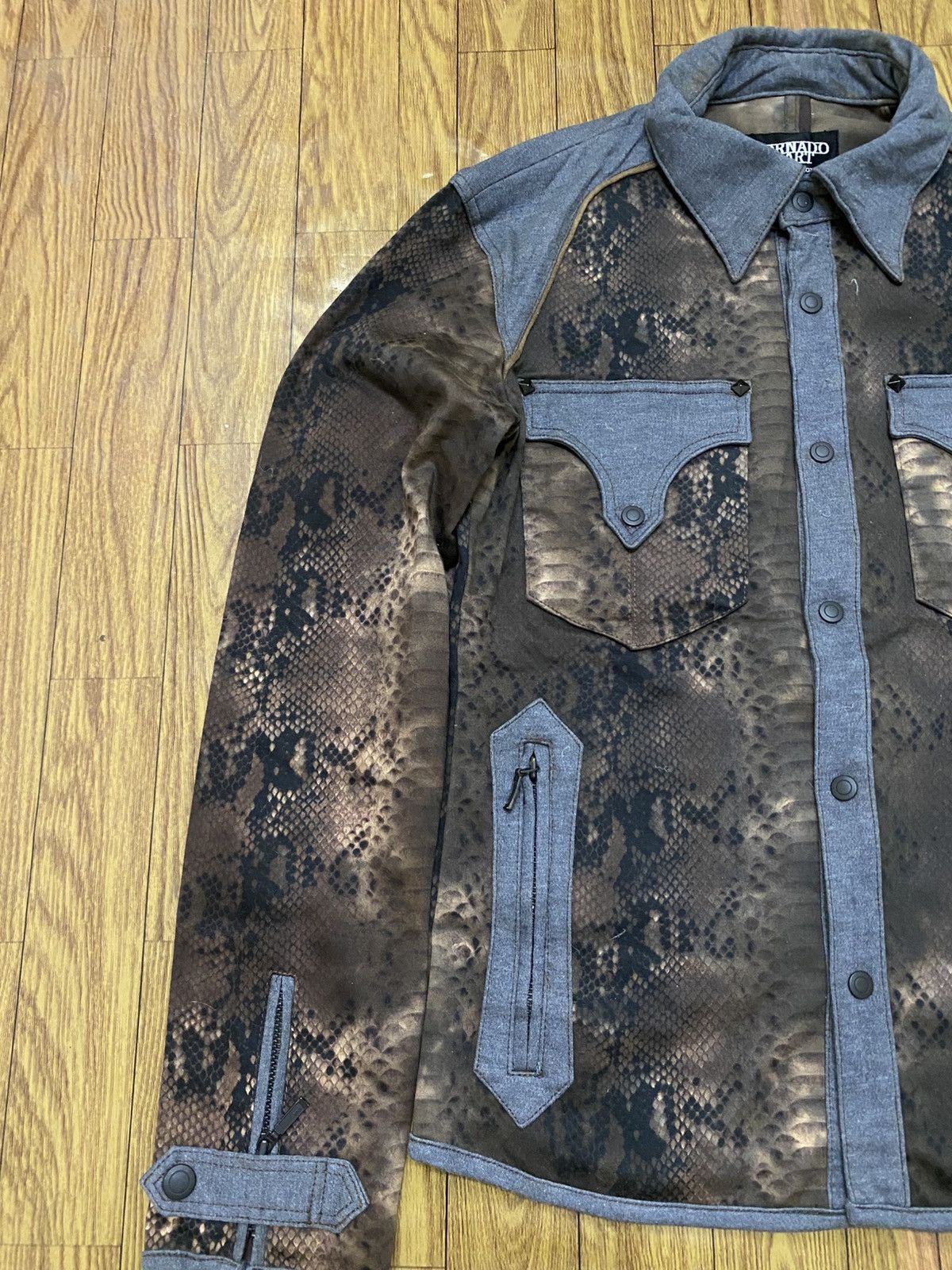 Tornado Mart Tornado Mart Snake Skin Design Jacket Size US M / EU 48-50 / 2 - 4 Thumbnail