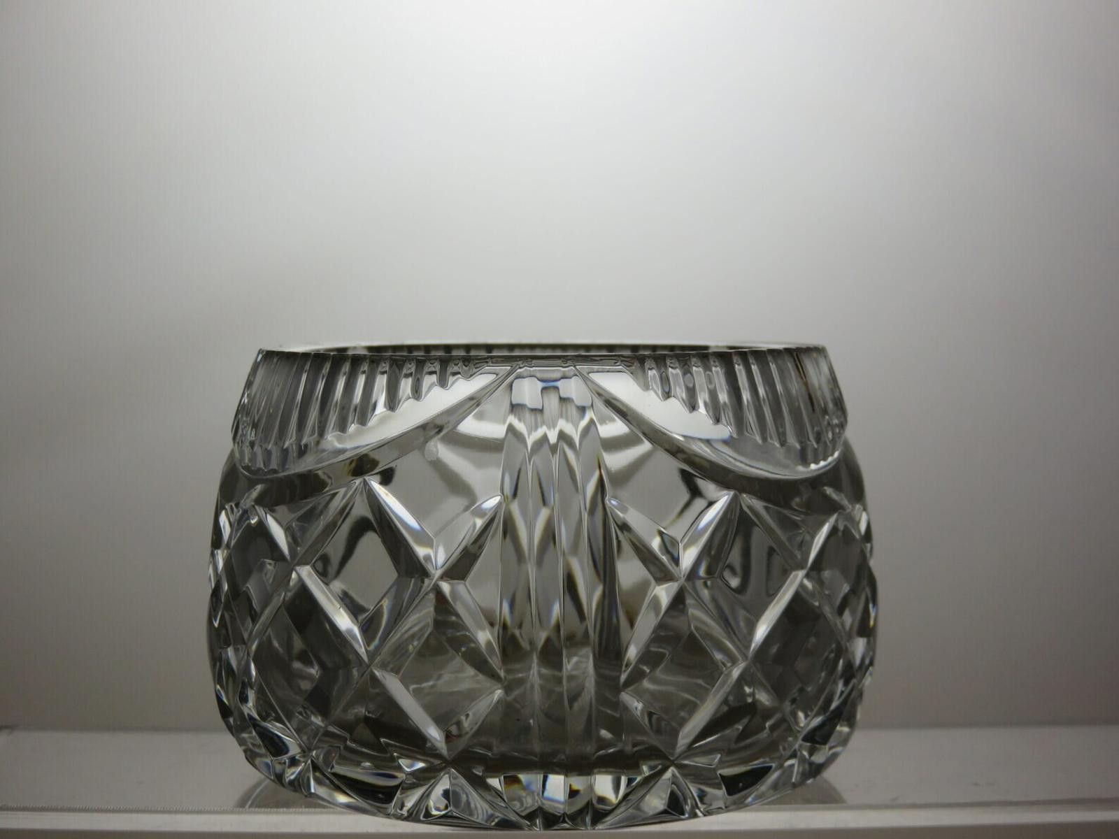 Other Vintage Small Lead Crystal Cut Glass Sugar Bowl 2 3/4" Size ONE SIZE - 2 Thumbnail