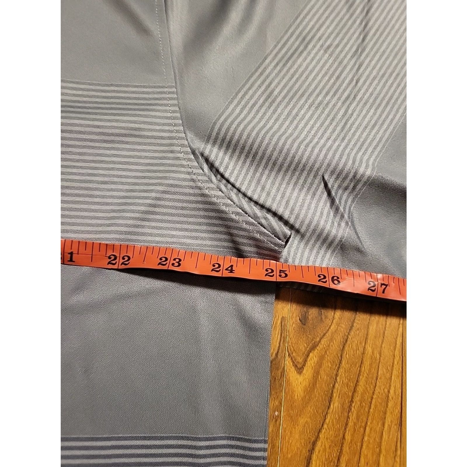Vintage Heritage Cross Polo Men XL Gray Striped Stretch Easy Care Moisture Wicking Cross Golf Shirt Size US XL / EU 56 / 4 - 4 Thumbnail