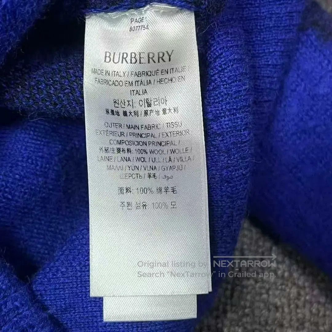 Burberry burberry blue black argyle wool cardigan. Size US XL / EU 56 / 4 - 5 Thumbnail