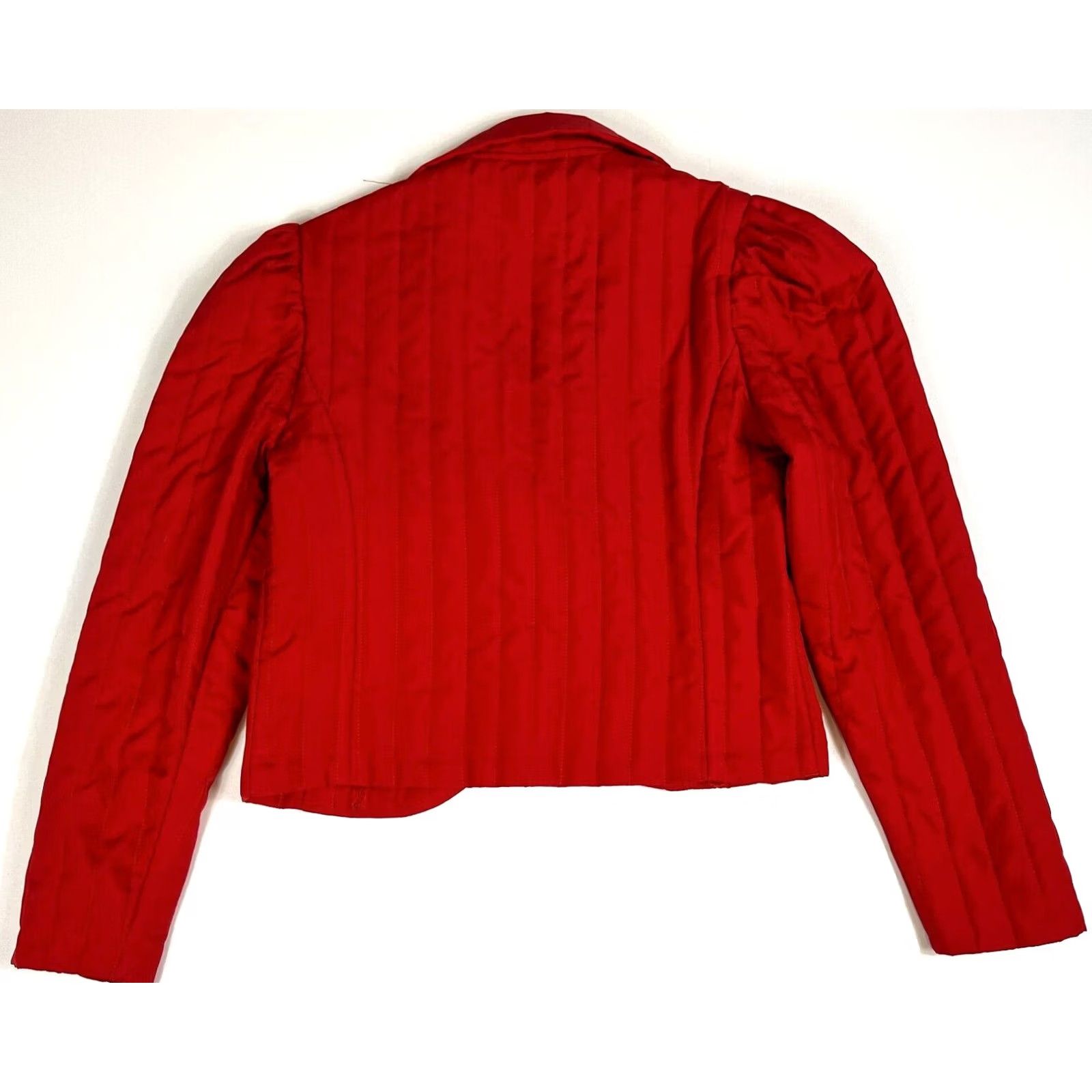 Vintage That's It! California Women's Vintage Quilted Jacket Puff Sleeves Sz 5 Red Womens Size S / US 4 / IT 40 - 3 Thumbnail