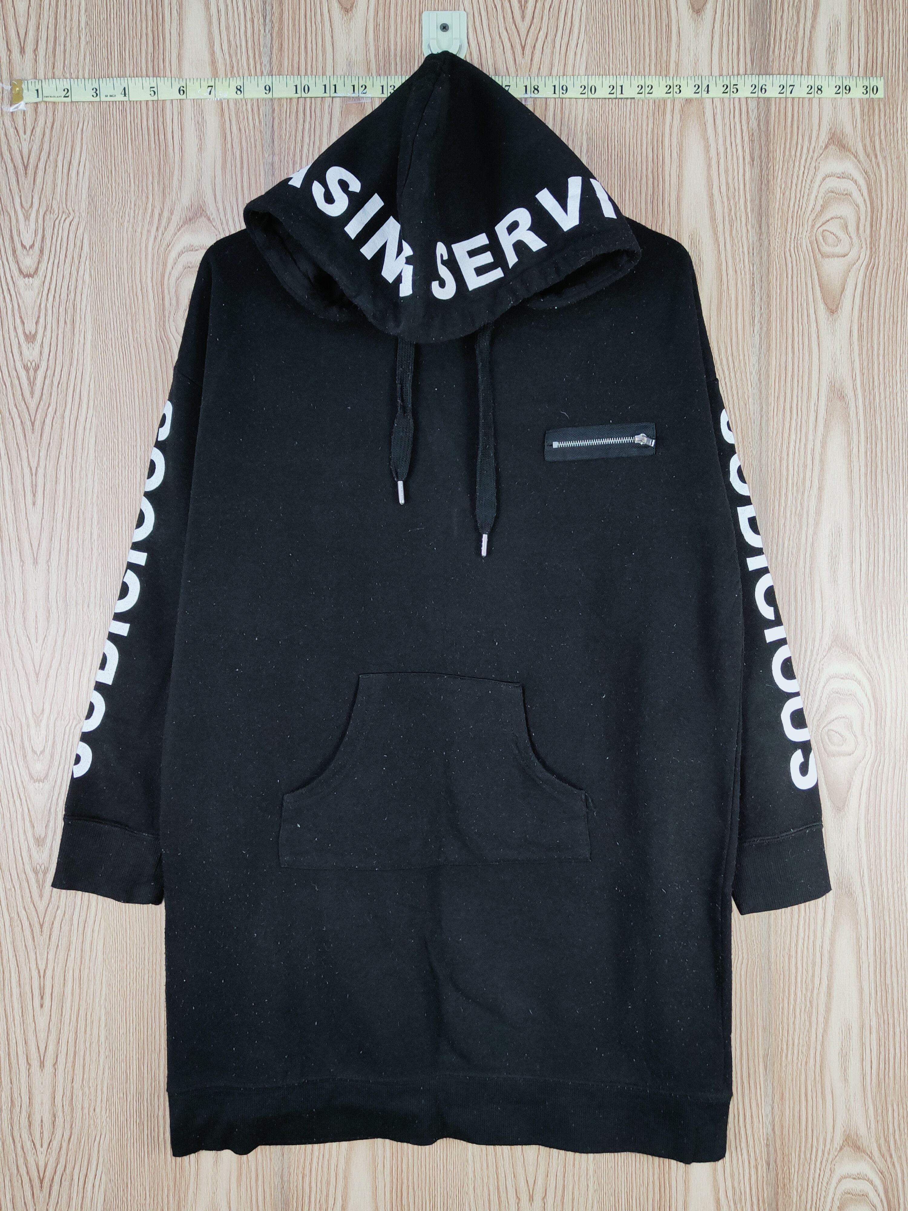 Japanese Brand × Vintage Super Rare 💥 Galyge Black Hoodie Long Sweatshirts Size US L / EU 52-54 / 3 - 1 Thumbnail