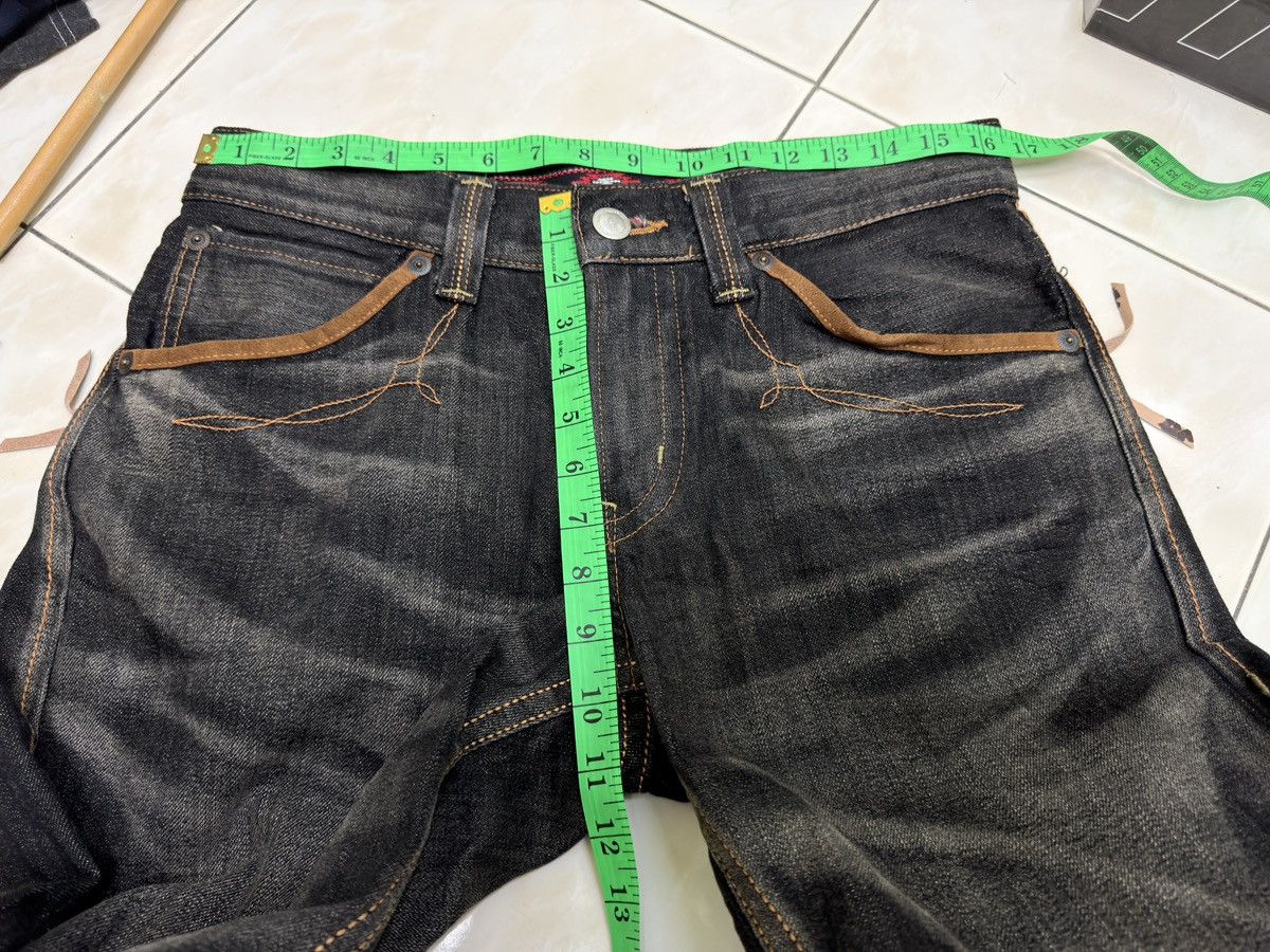 Kapital Edwin 434XVS Vintage Faded Black Denim Honeycomb Whisker Fit Size US 32 / EU 48 - 15 Thumbnail