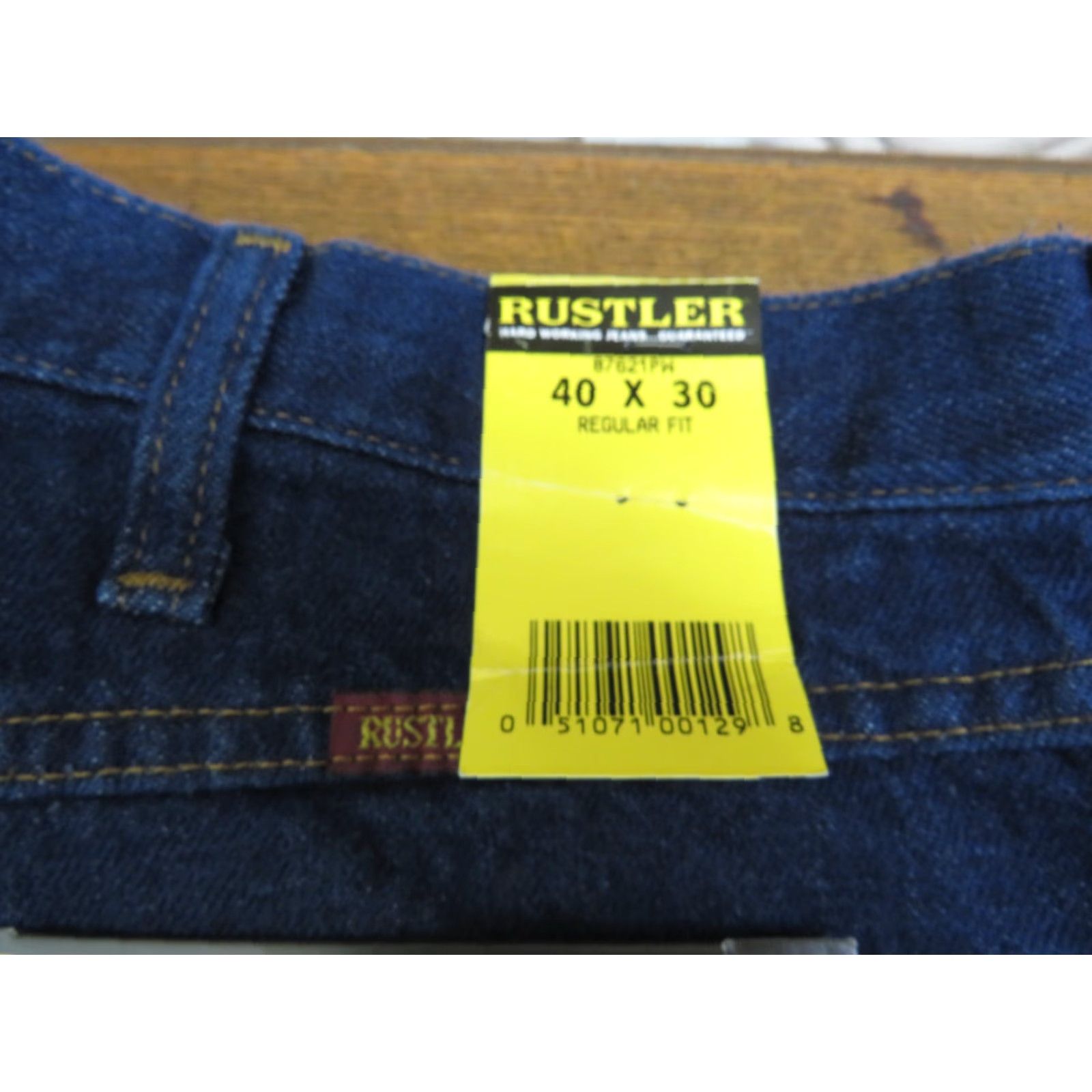 Vintage VINTAGE NOS Rustlers Jeans 40X30 Men Blue 1980s Classic Fit NWT Inseam 30 Waist 40 Tapered Straight Leg" Size US 40 / EU 56 - 4 Thumbnail