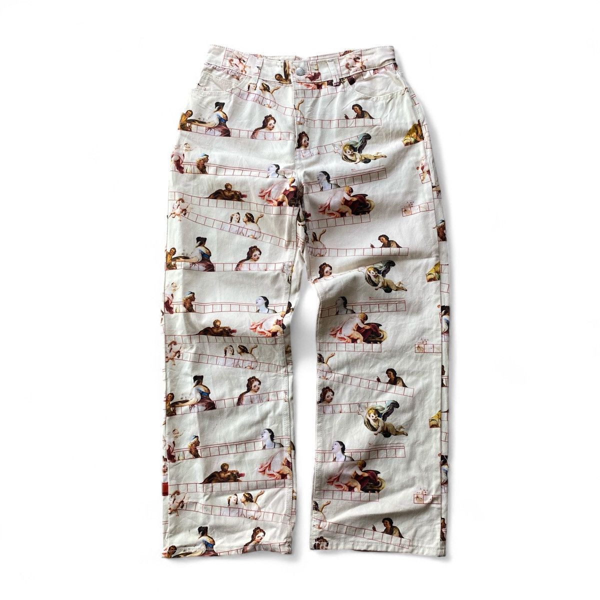 Japanese Brand bad in bad printed pants Size US 32 / EU 48 - 1 Thumbnail