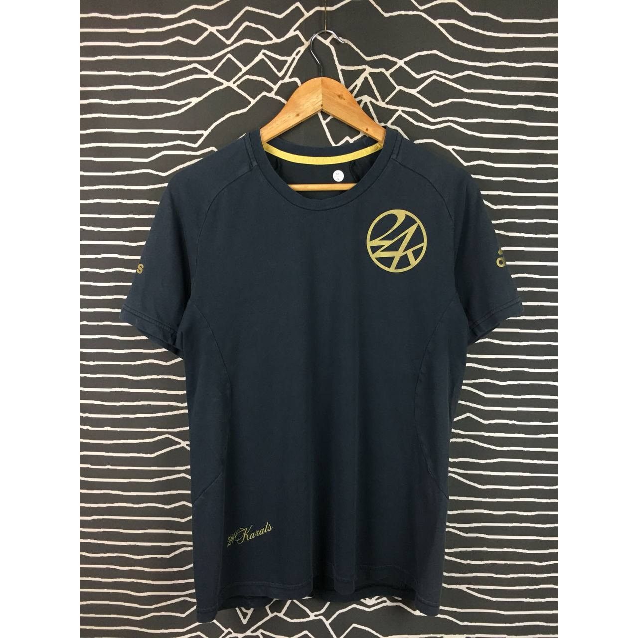 Adidas × Japanese Brand Adidas X 24 Karats Big Logo Climalite Cotton Tee Size US M / EU 48-50 / 2 - 7 Thumbnail
